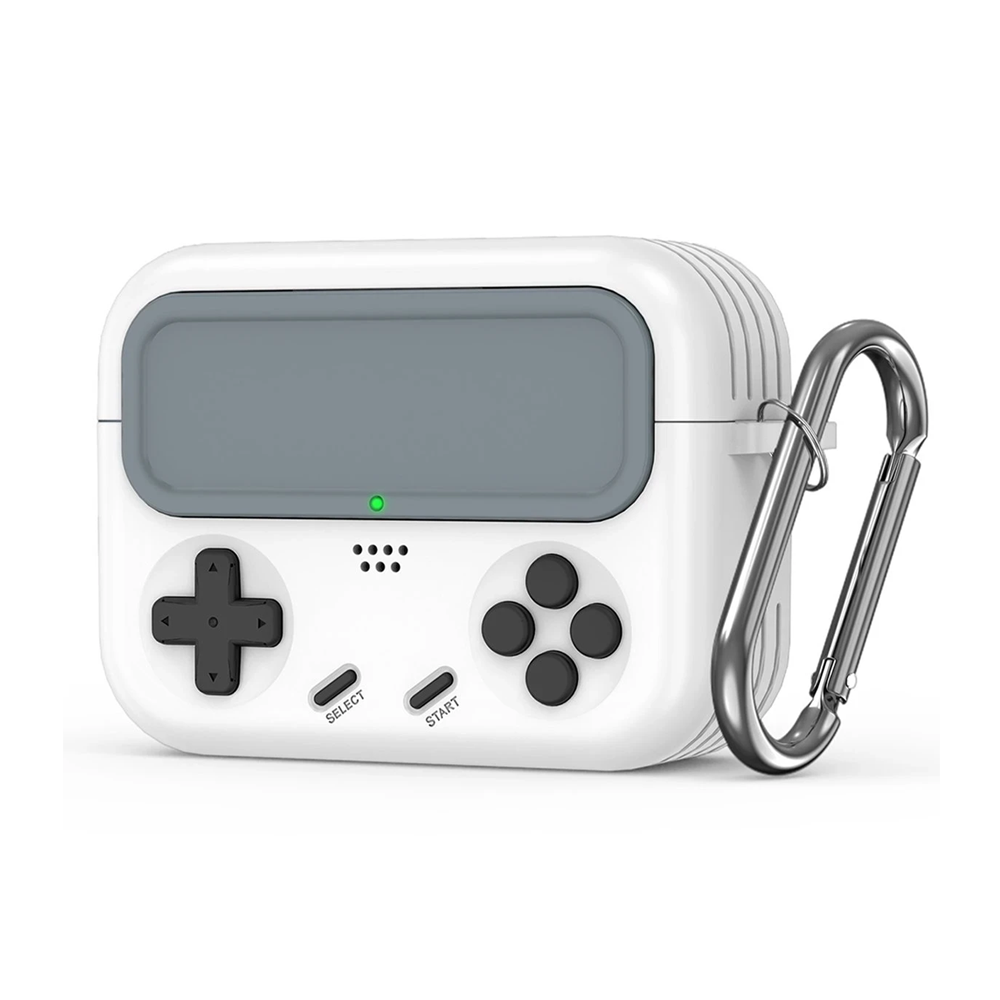 MOVENCHY Game Device Airpods Pro 2 (2.Nesil)Uyumlu Kulaklık Kılıfı Beyaz