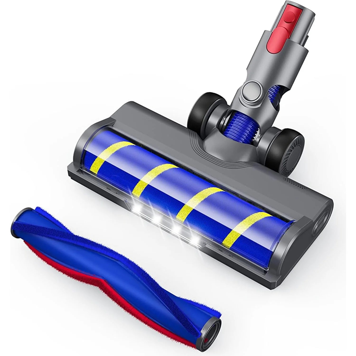 POPULER Dyson V15s Detect Submarine™,V15 Detect™ Uyumlu Süpürge LED Işıklı Parke Zemin Başlığı,Pp Kıllı Rulo