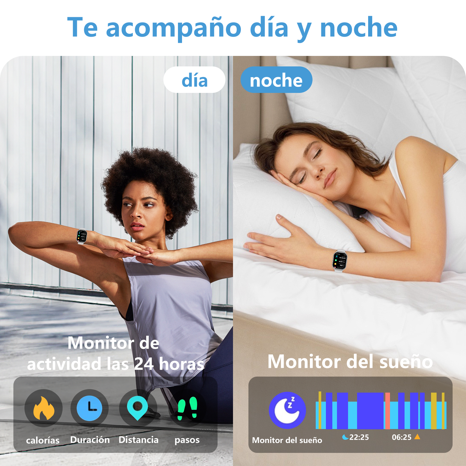 Donna che si allena, donna che dorme. Monitoraggio attività e sonno.