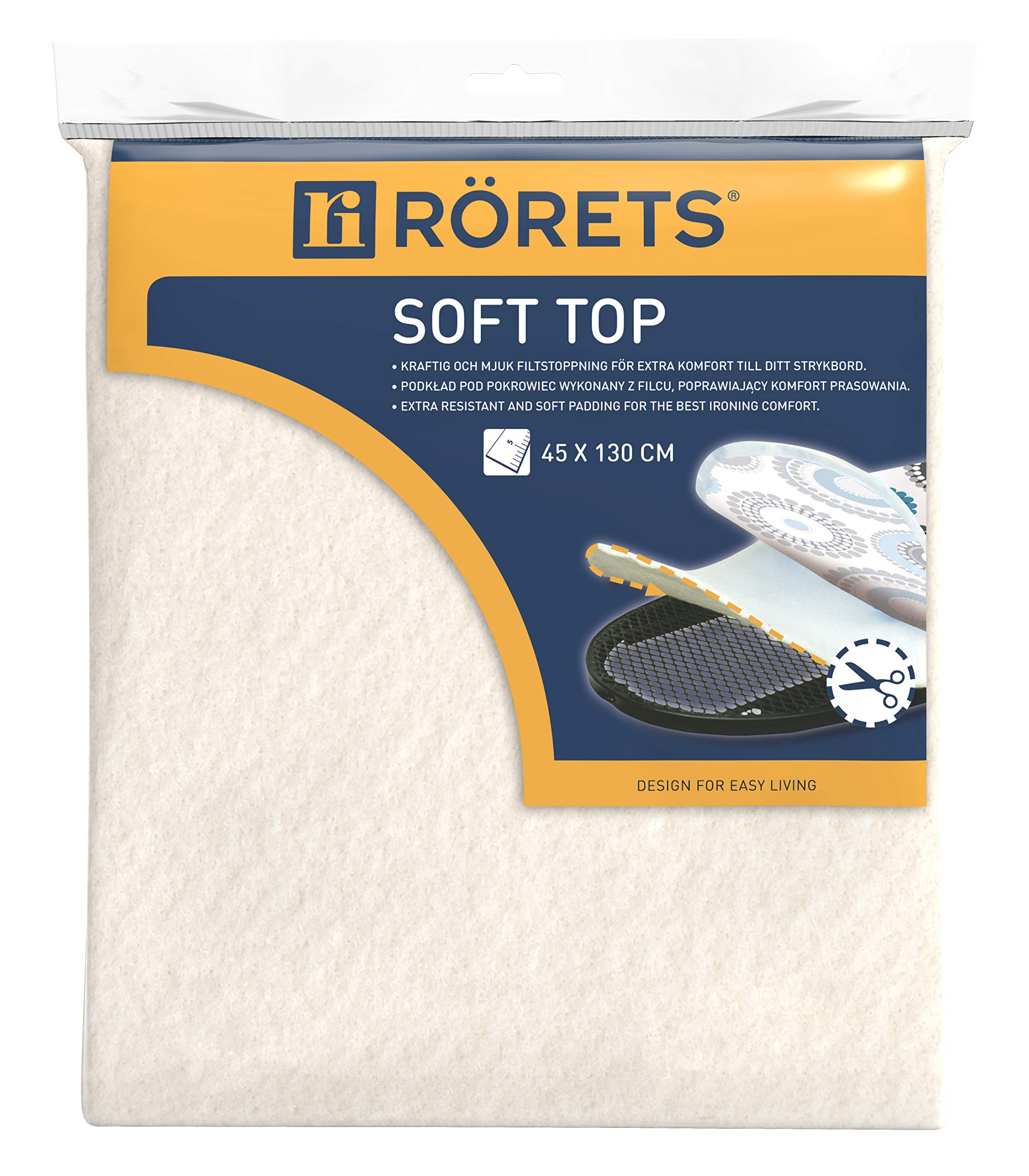 A cream Rörets Soft Top ironing board cover, size 45x130cm.