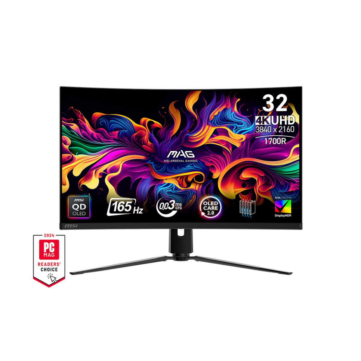 MSI MAG 321CUP QD-OLED 31,5 inç 4K UHD 0,03 ms 165 Hz Gaming Monitör Siyah