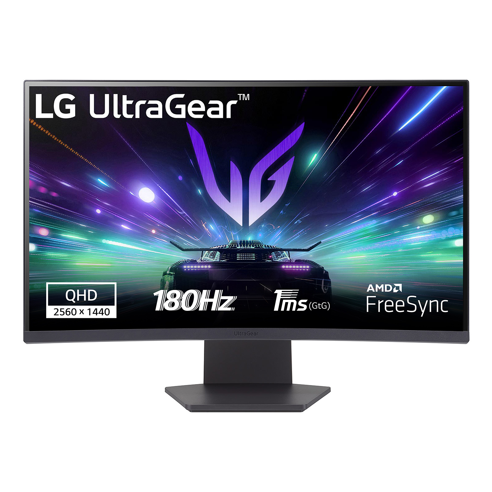 Monitor LG UltraGear wyświetla QHD, 180Hz, czas reakcji 1ms i AMD FreeSync.
