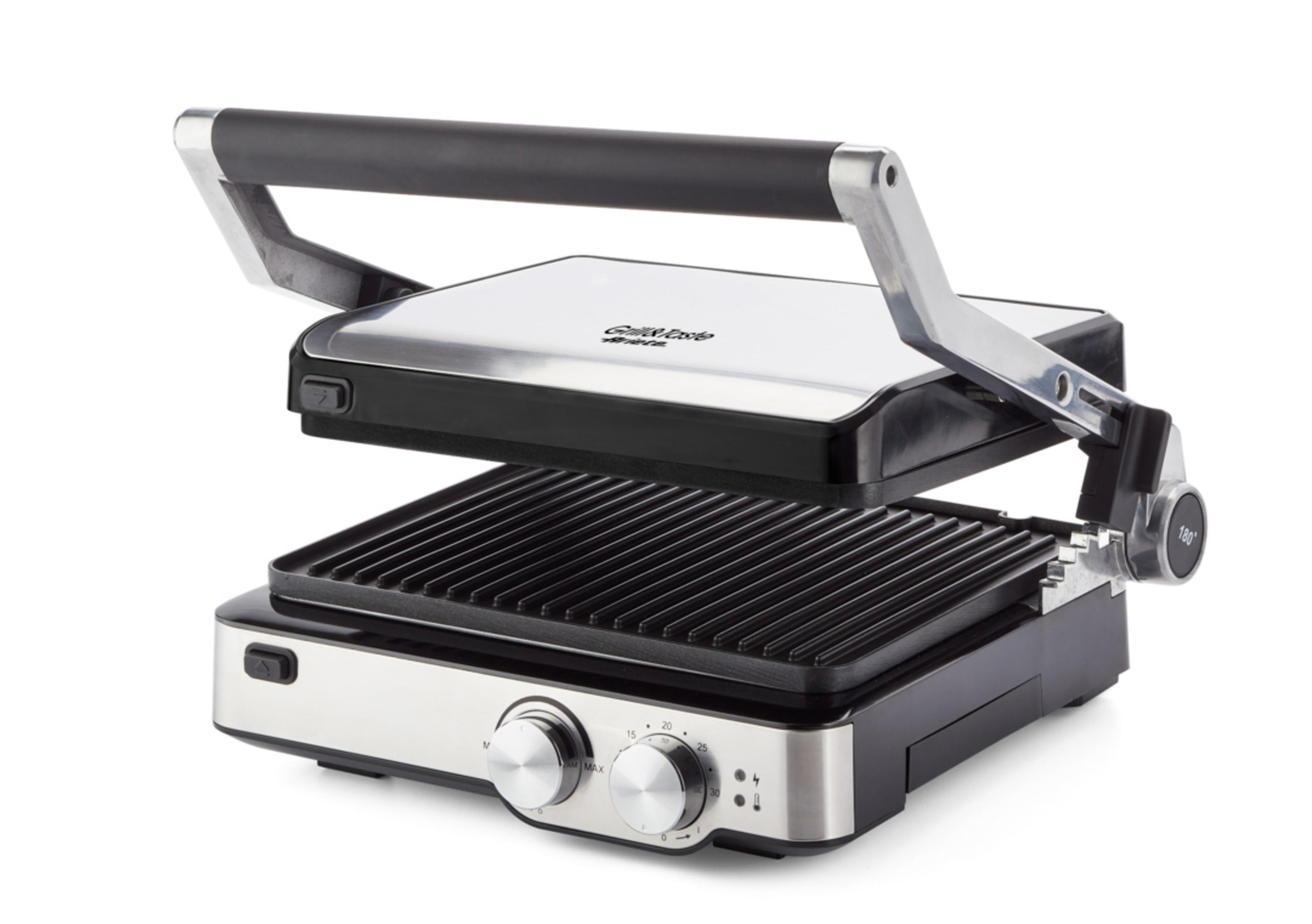 ARIETE 1918/00 Çıkarılabilir Plakalı 2000 Watt Tost ve Izgara Makinesi Gümüş