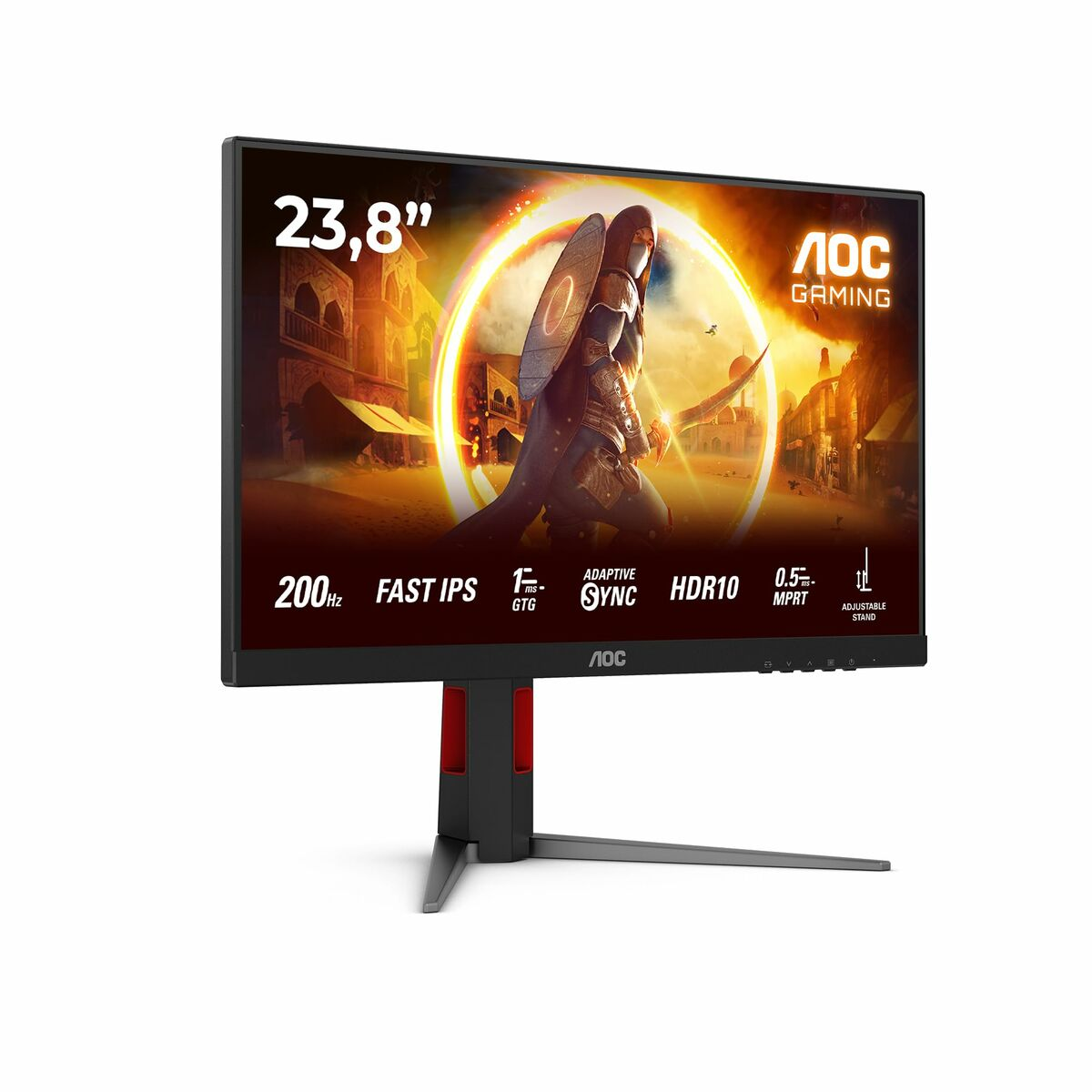 23,8-calowy monitor gamingowy AOC z grafiką gry, 200Hz, Fast IPS, HDR10.