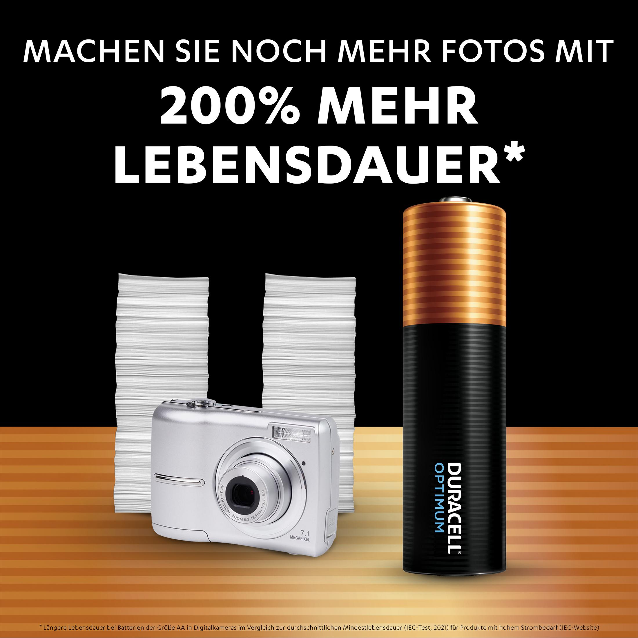 Aparat cyfrowy ze stosem papieru i baterią Duracell.