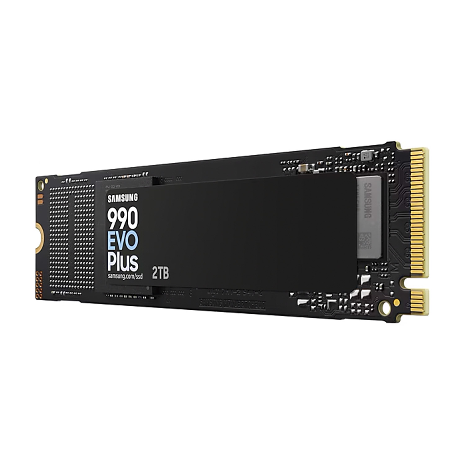 Dysk SSD Samsung 990 EVO Plus 2TB ze złotym złączem.