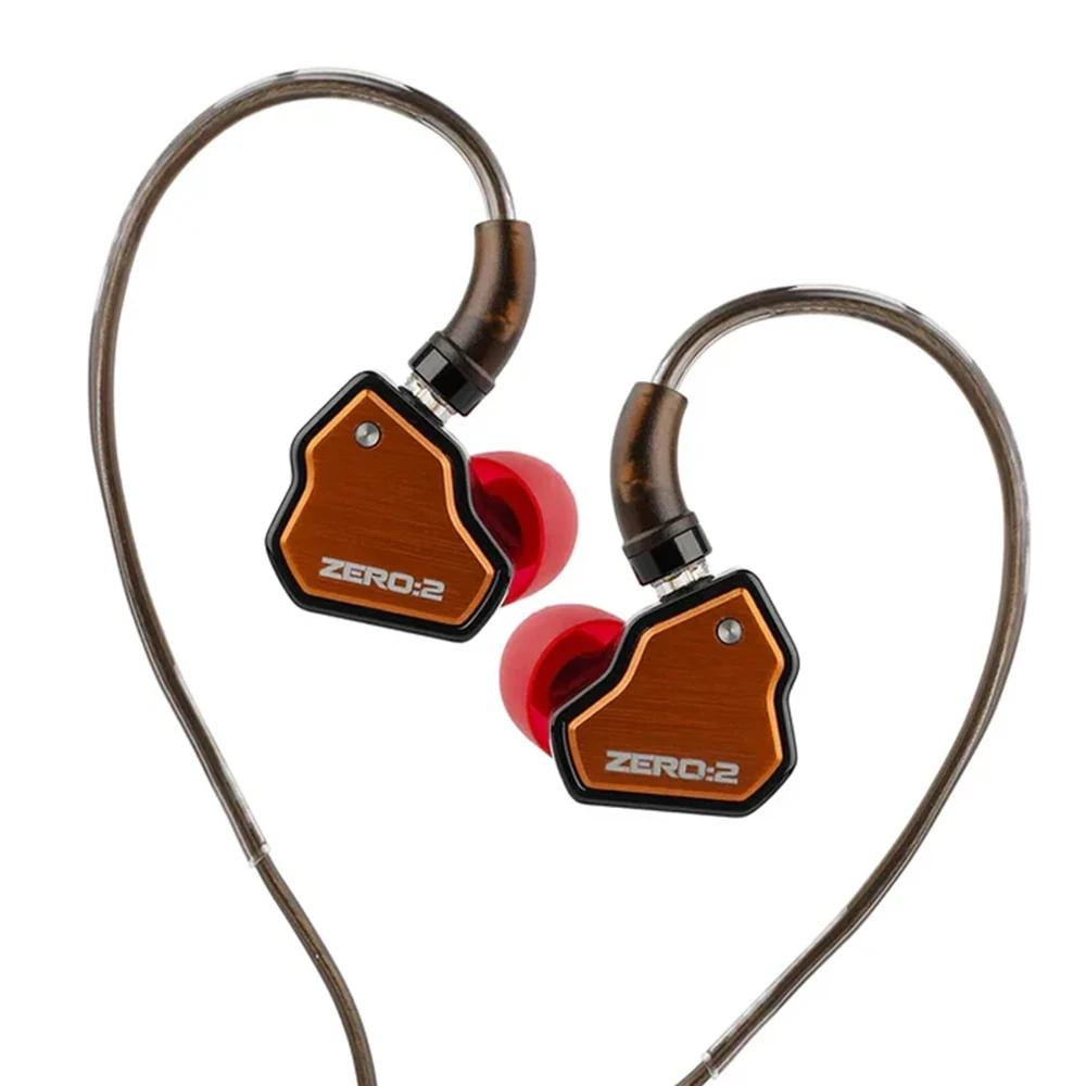 7HZ Crinacle Zero: 2 10mm Dinamik Sürücülü IEM (Type-C - Mikrofonlu) Kablolu Kulak İçi Kulaklık Turuncu