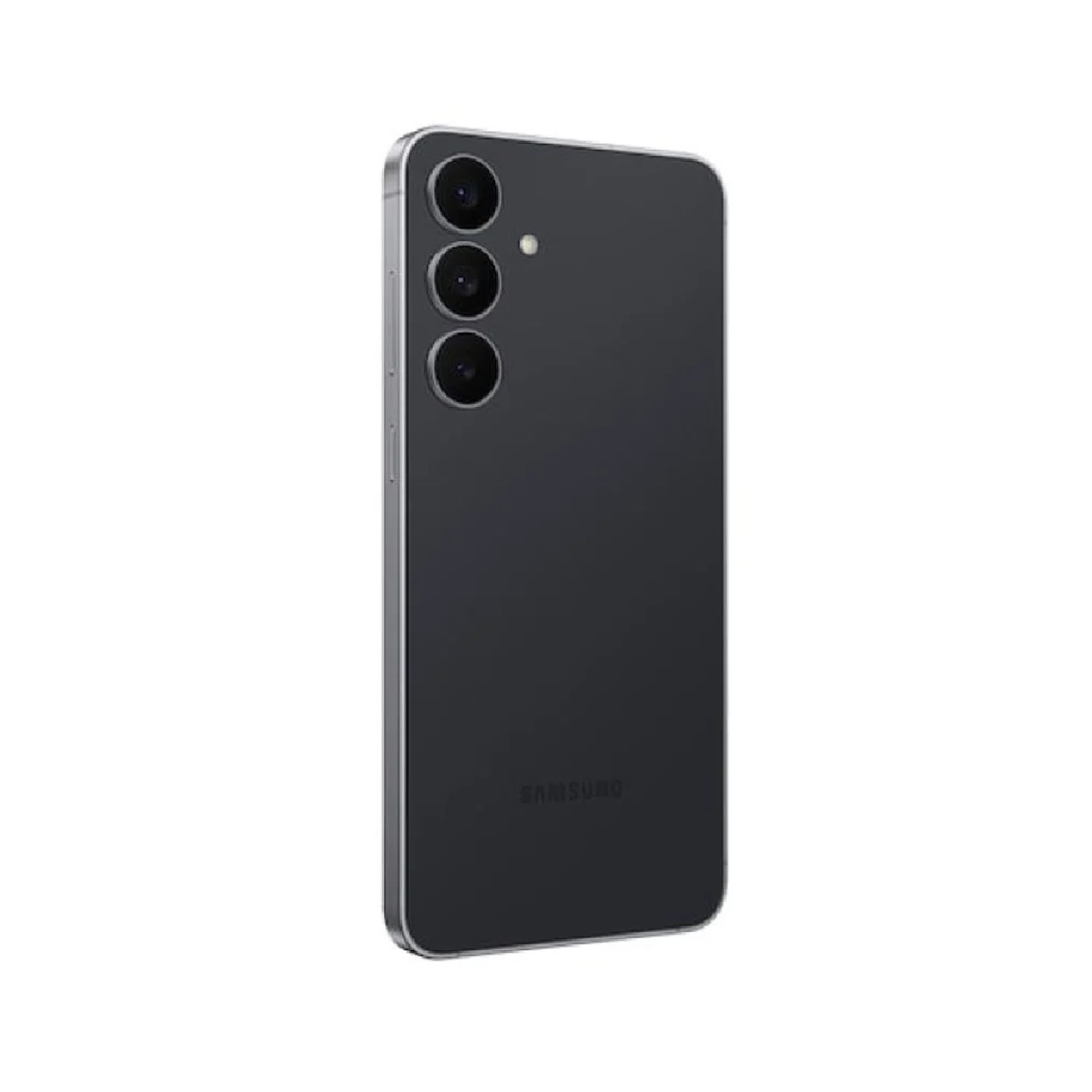 Ciemnoszary smartfon Samsung z trzema obiektywami z tyłu.