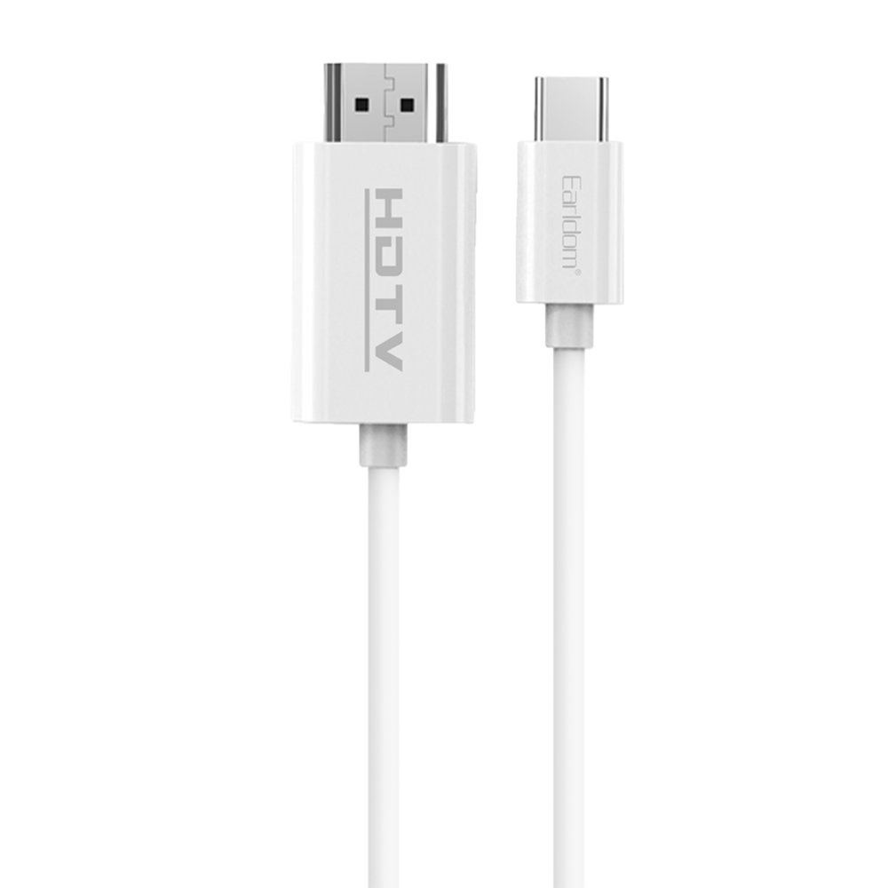 EARLDOM W32 Type-C to HDMI 4K 2M Dönüştürücü Beyaz