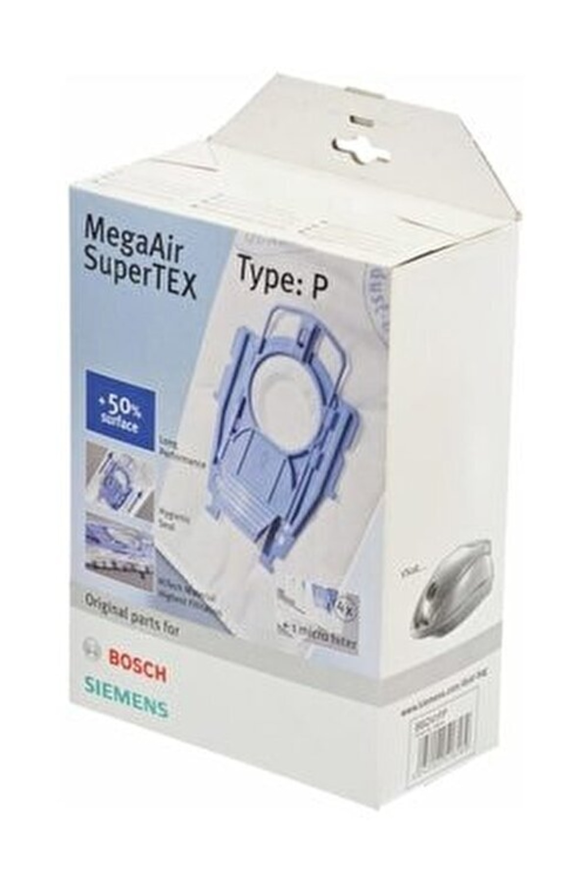 POPULER Bosch Ergomaxx Siemens Dynapower Uyumlu  Süpürge Torbası P Tipi