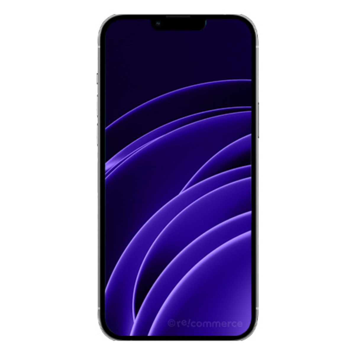 Ein Smartphone mit einem dunklen, wellenförmigen Hintergrund.