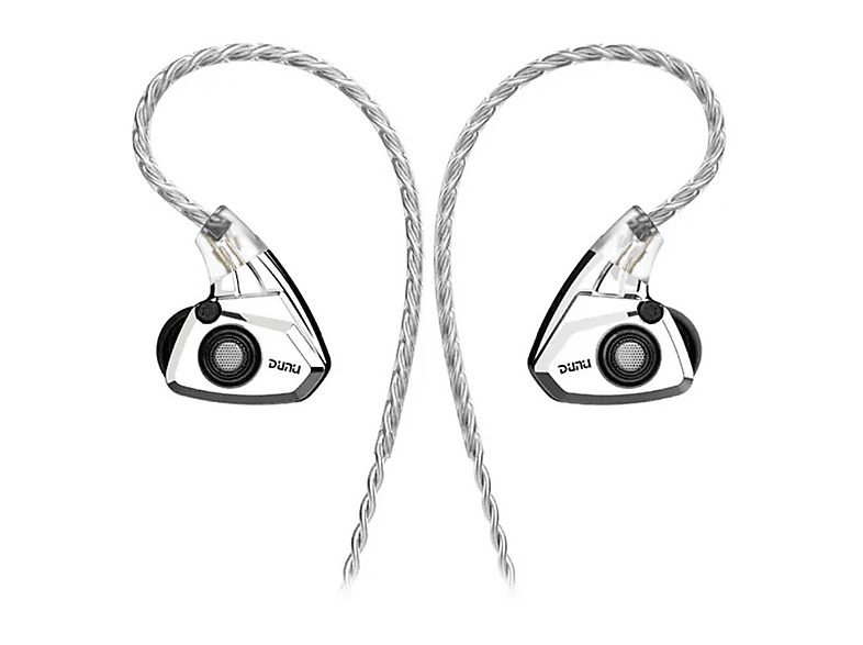 DUNU Titan S 11mm LCP Dinamik Sürücülü Cyberpunk IEM Kablolu Kulak İçi Kulaklık Gümüş