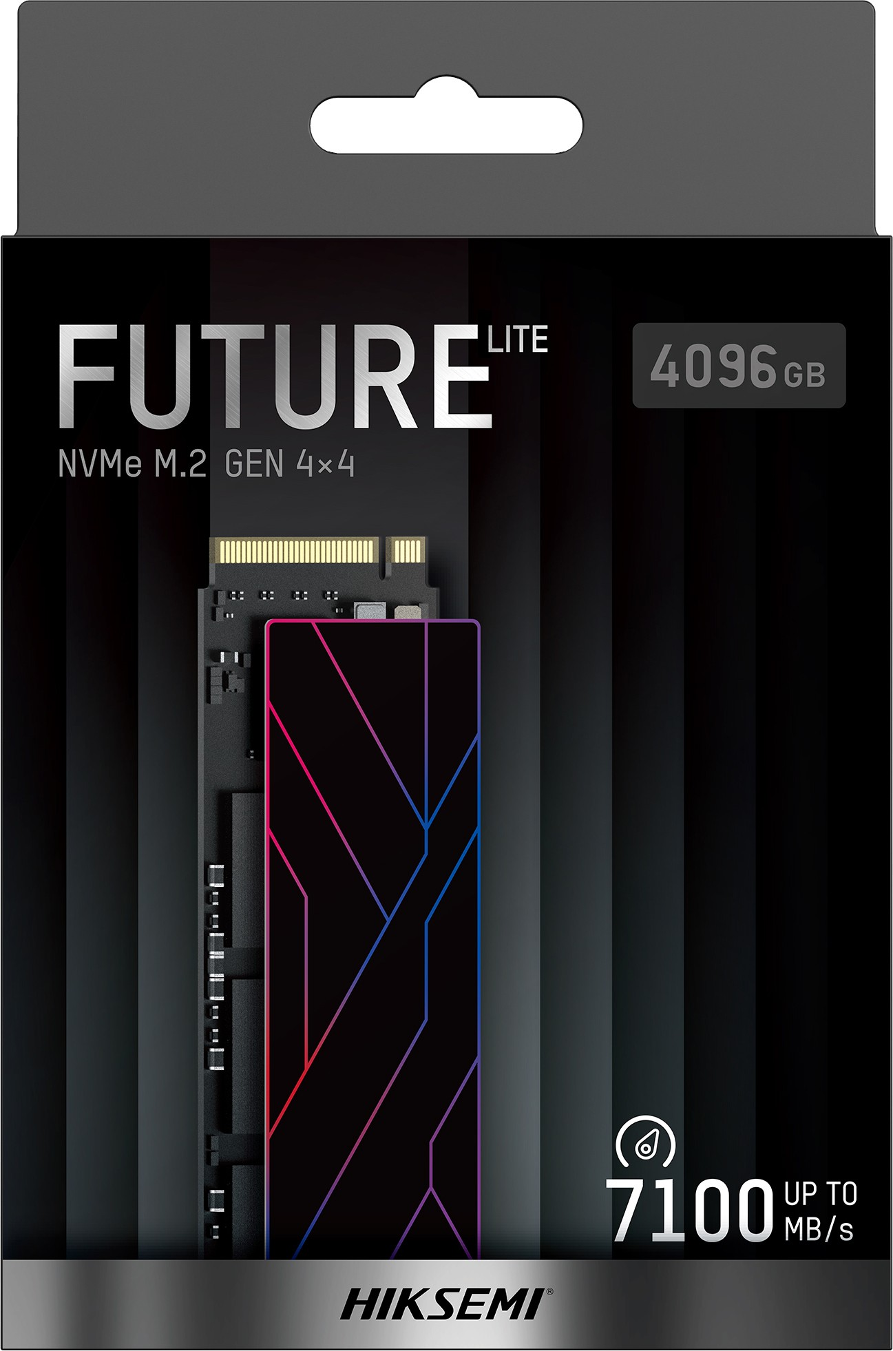 HIKSEMI SSD: FUTURE LITE 4096GB NVMe M.2 Gen 4x4, 7100 MB/s'ye kadar.