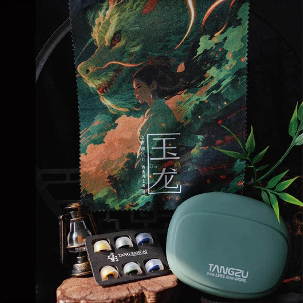 TANGZU Wan'er S.G II 10 MM PET Diyaframlı Hi-Fi IEM (Type-C - Mikrofonlu) Kablolu Kulak İçi Kulaklık Jade
