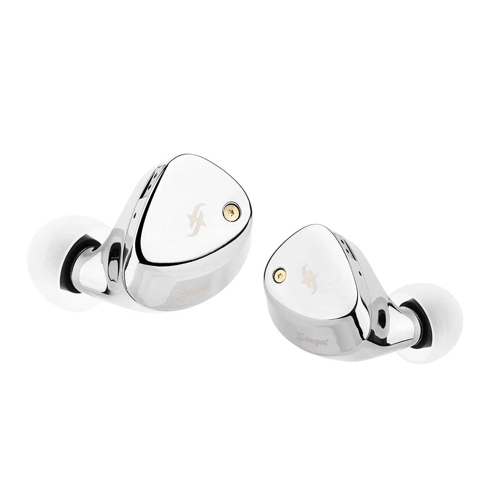 SIMGOT ET142 12.5mm Planar + PZT Hibrit Sürücülü Hi-Fi IEM Kablolu Kulak İçi Kulaklık Gümüş