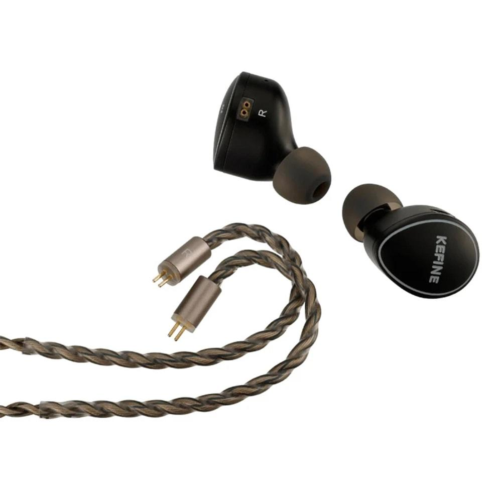 KEFINE Quatio 2DD+2BA Hibrit Sürücülü Hi-Fi IEM Kablolu Kulak İçi Kulaklık Siyah