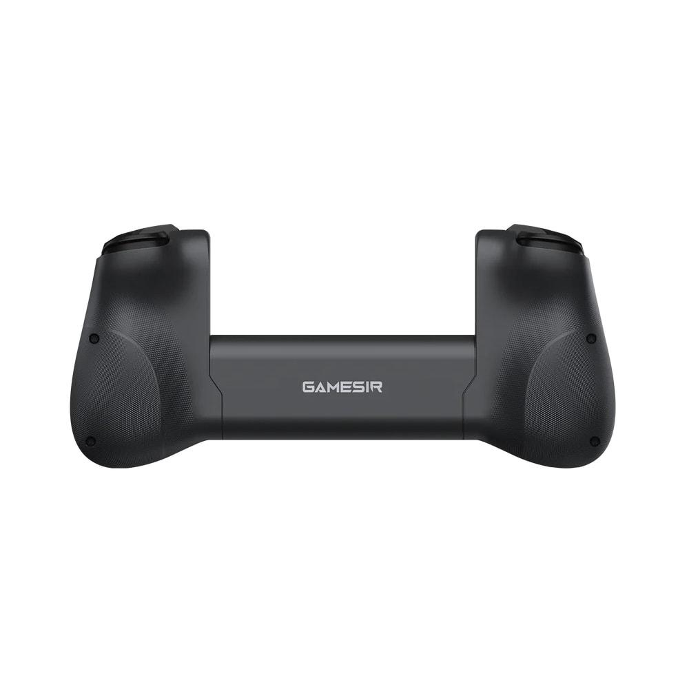 Un controller di gioco nero marca GameSir, visto frontalmente.