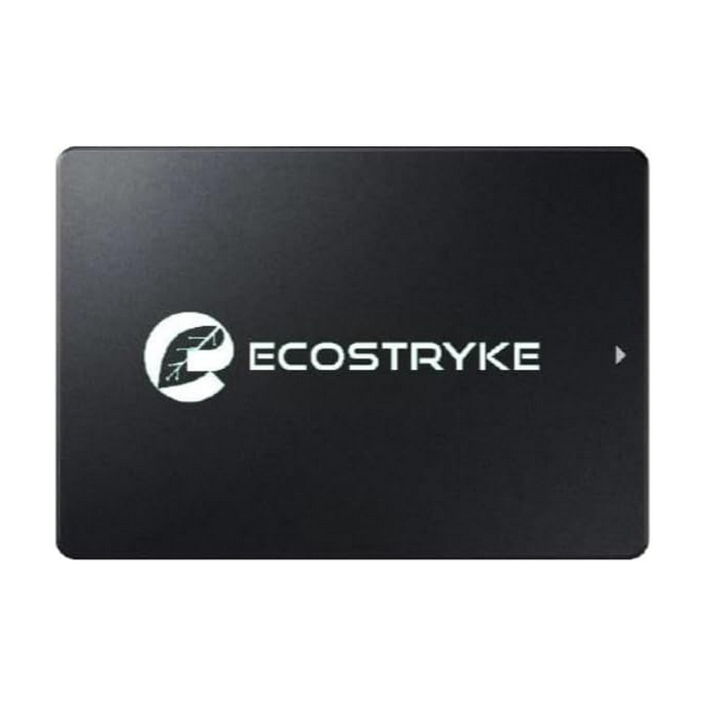 Unità nera ECOSTRYKE con logo bianco e freccia.