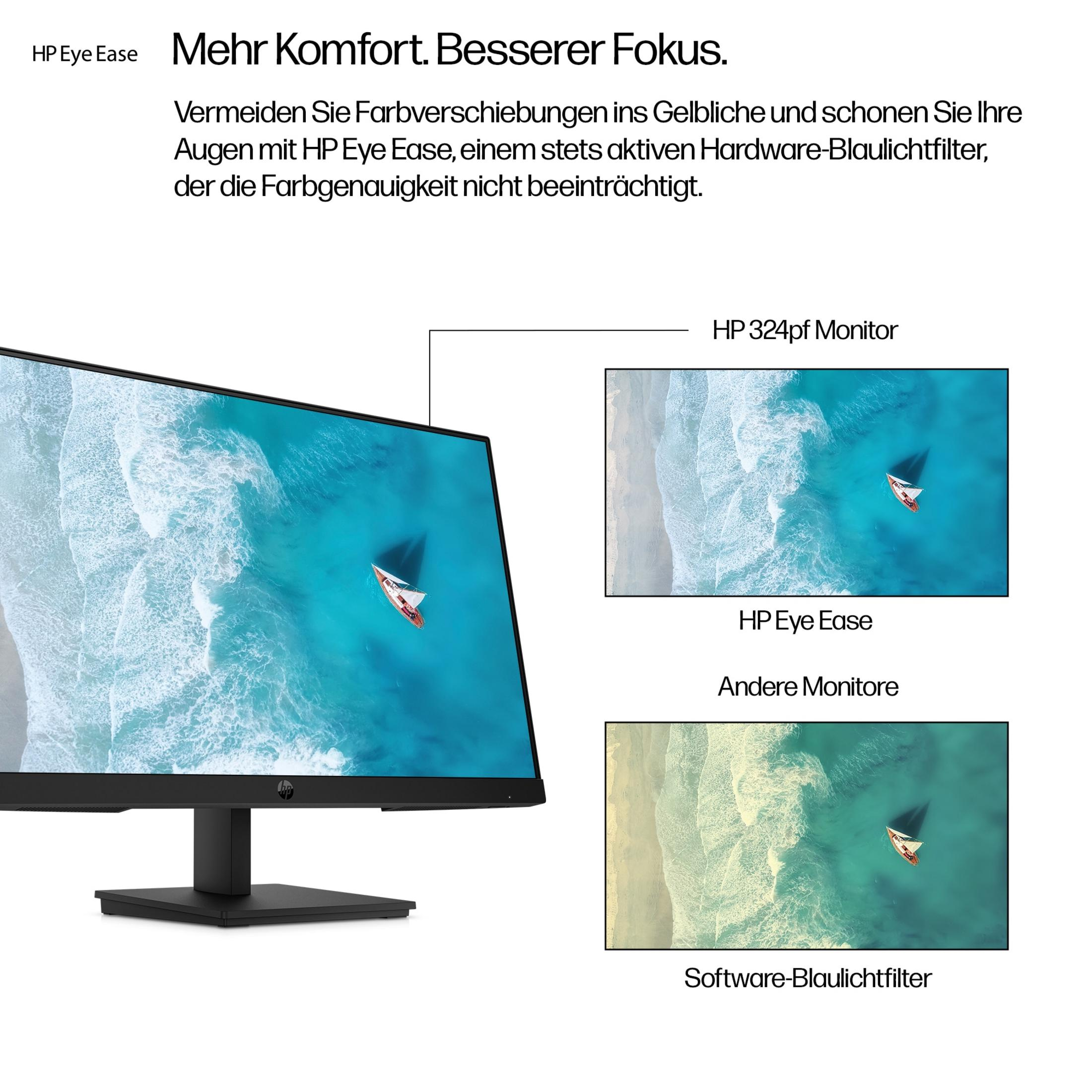 Bir monitör denizde bir yatin drone görüntüsünü gösterir. İki küçük resim aynı sahneyi gösterir.