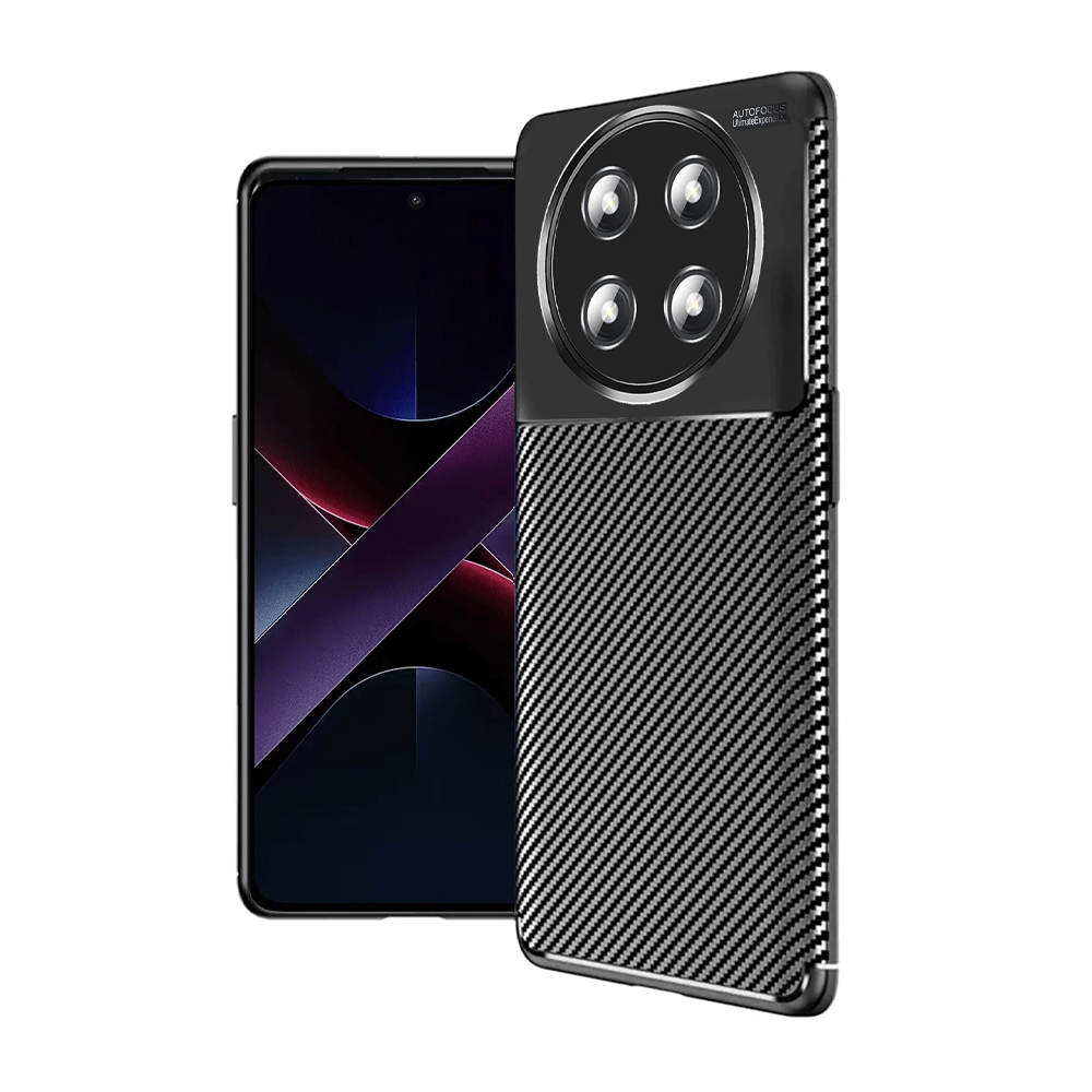 NEWFACE Honor Magic 7 Lite Uyumlu Auto Focus Karbon Telefon kılıfı Siyah