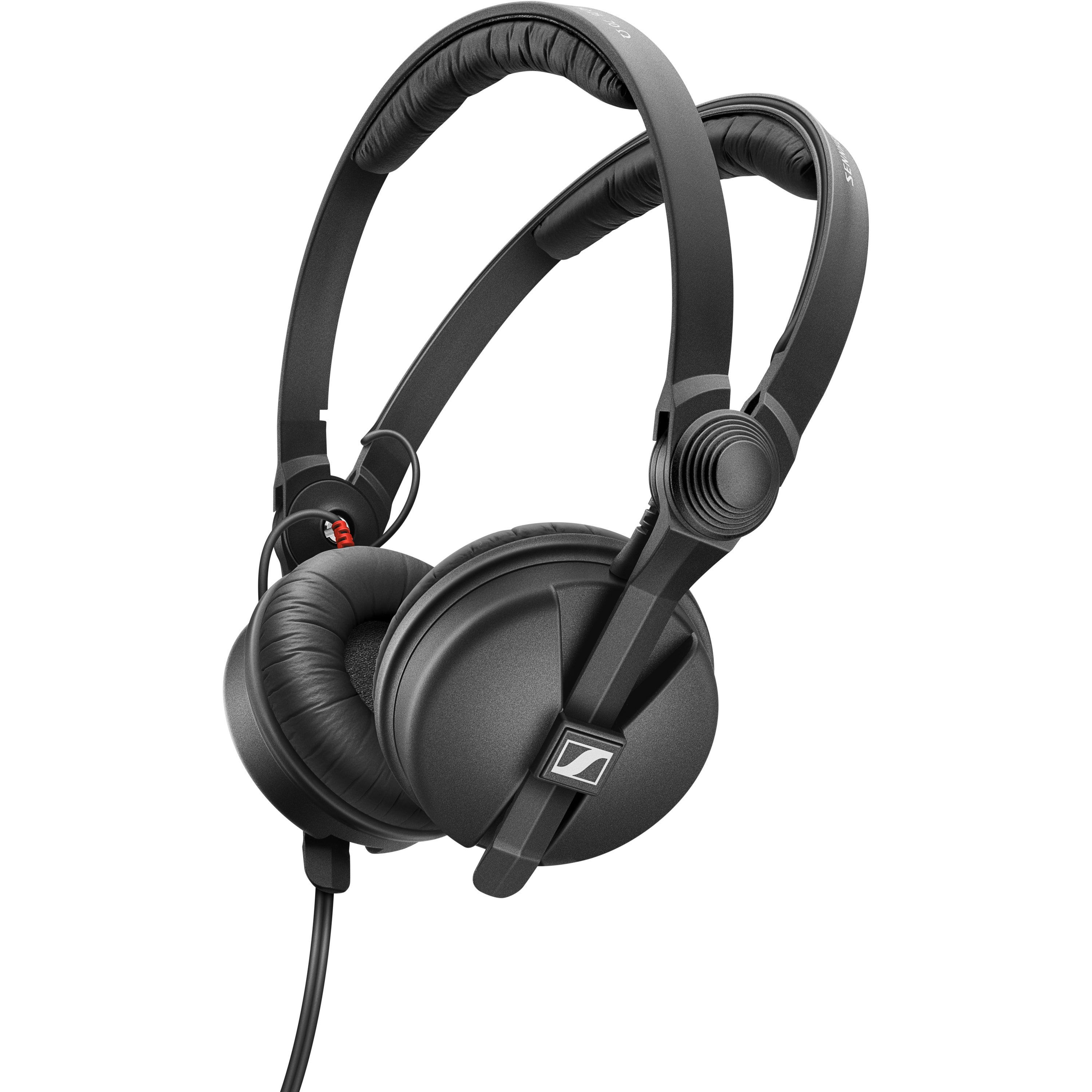 Black headphones with a padded headband and earcups.