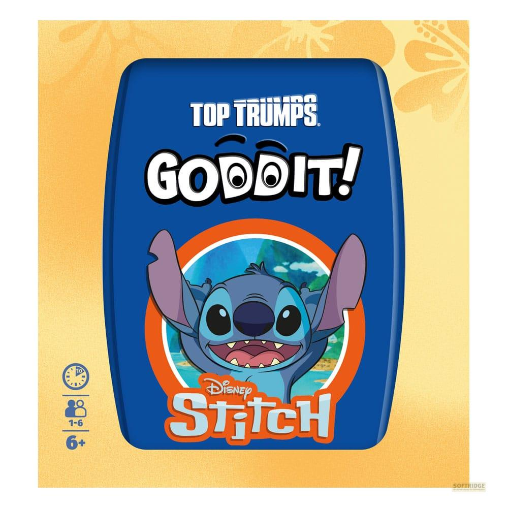 Gioco "Goddit!" Top Trumps con Stitch della Disney sul davanti.