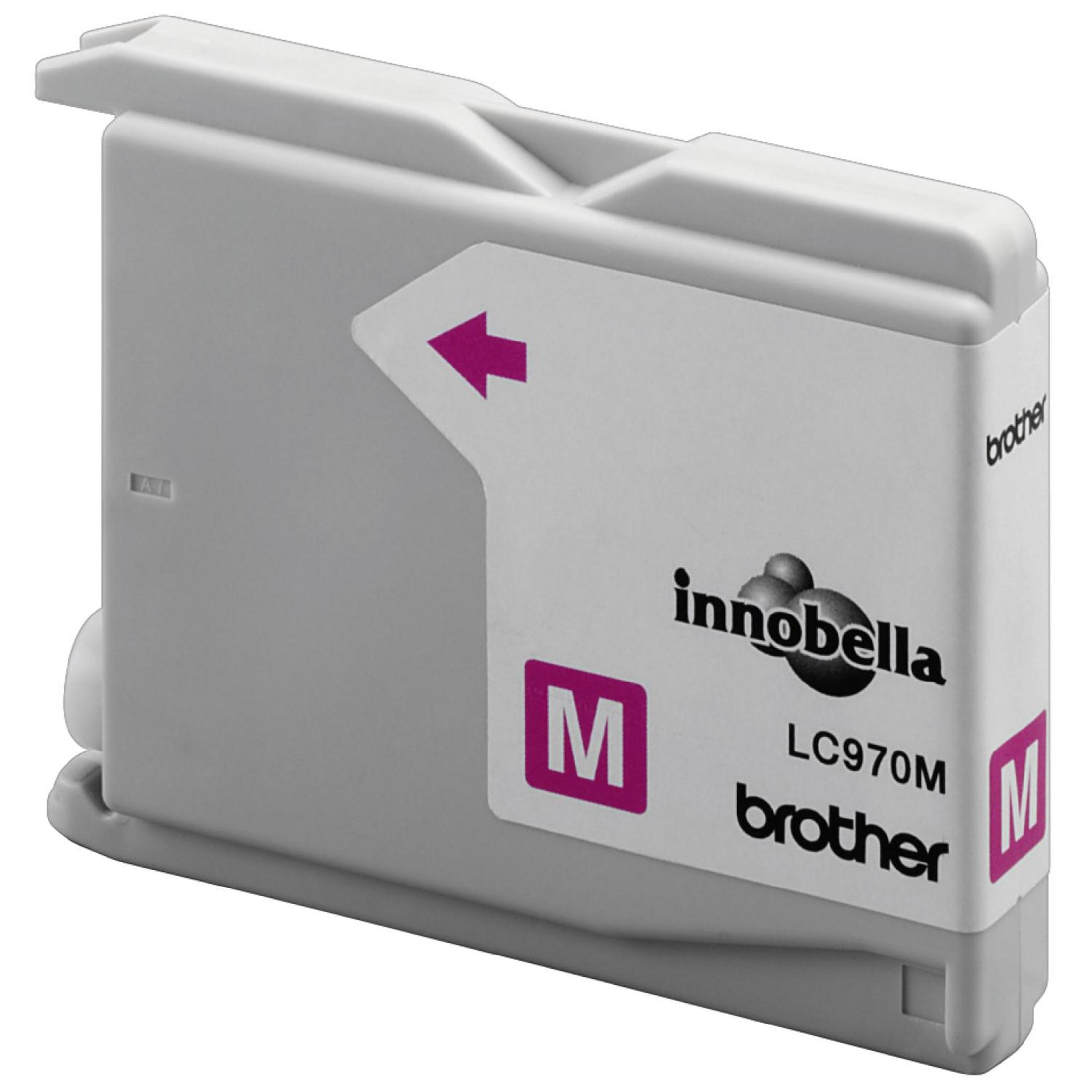 Gray Brother LC970M ink cartridge with a purple arrow.