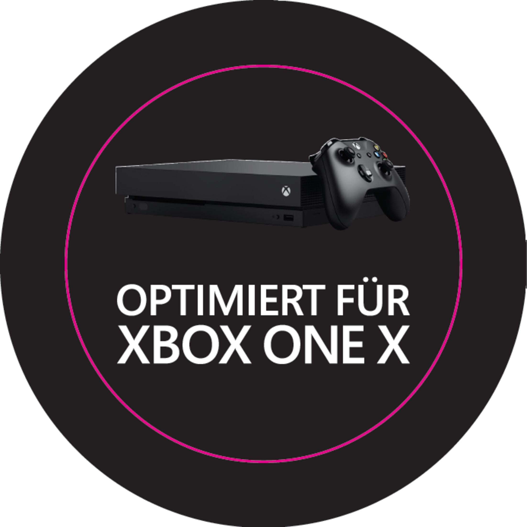 Xbox One X Konsole mit Controller, optimiert für Xbox One X.