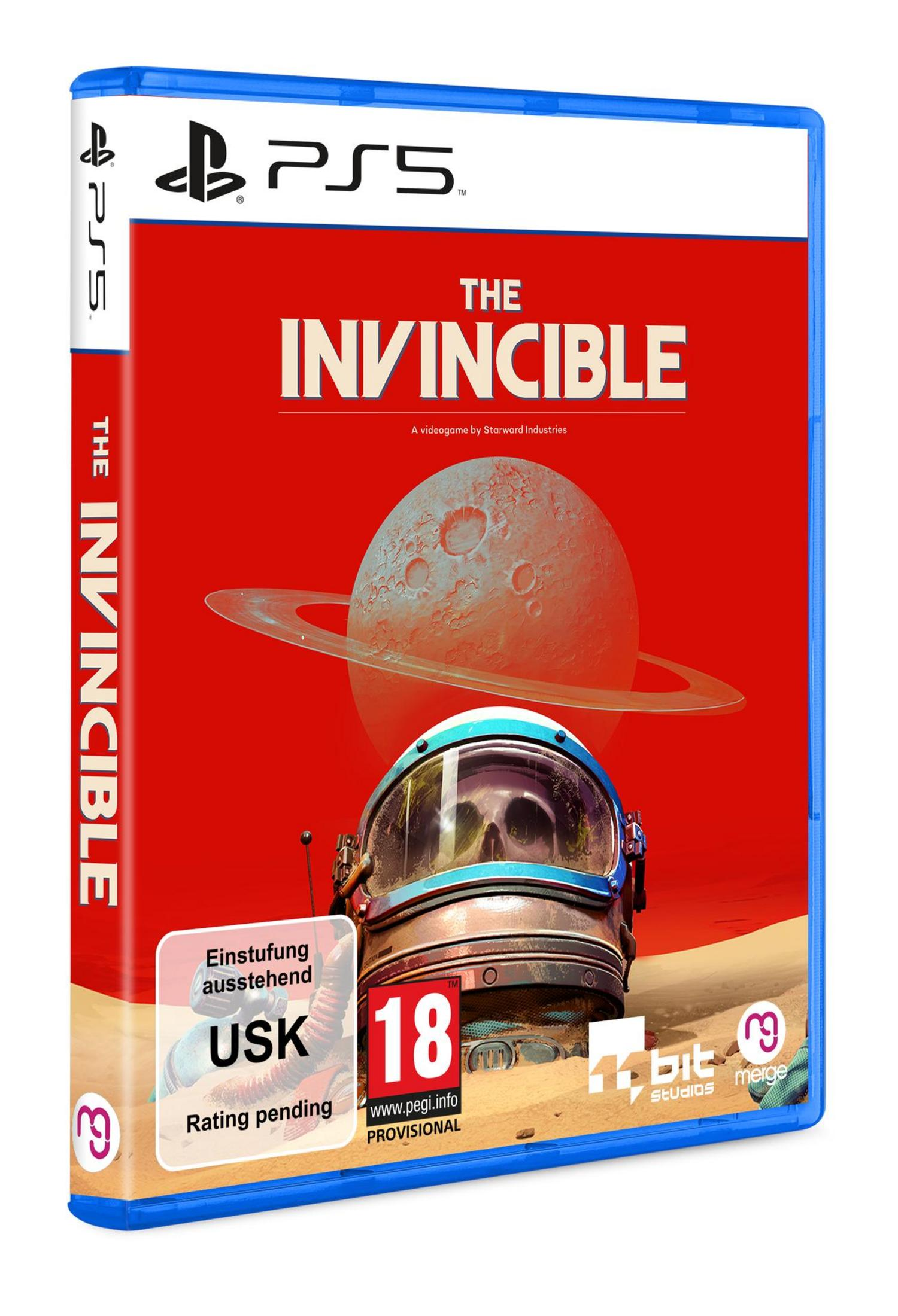PS5 Spielhülle: Ein Astronautenhelm vor rotem Himmel mit Planet.
