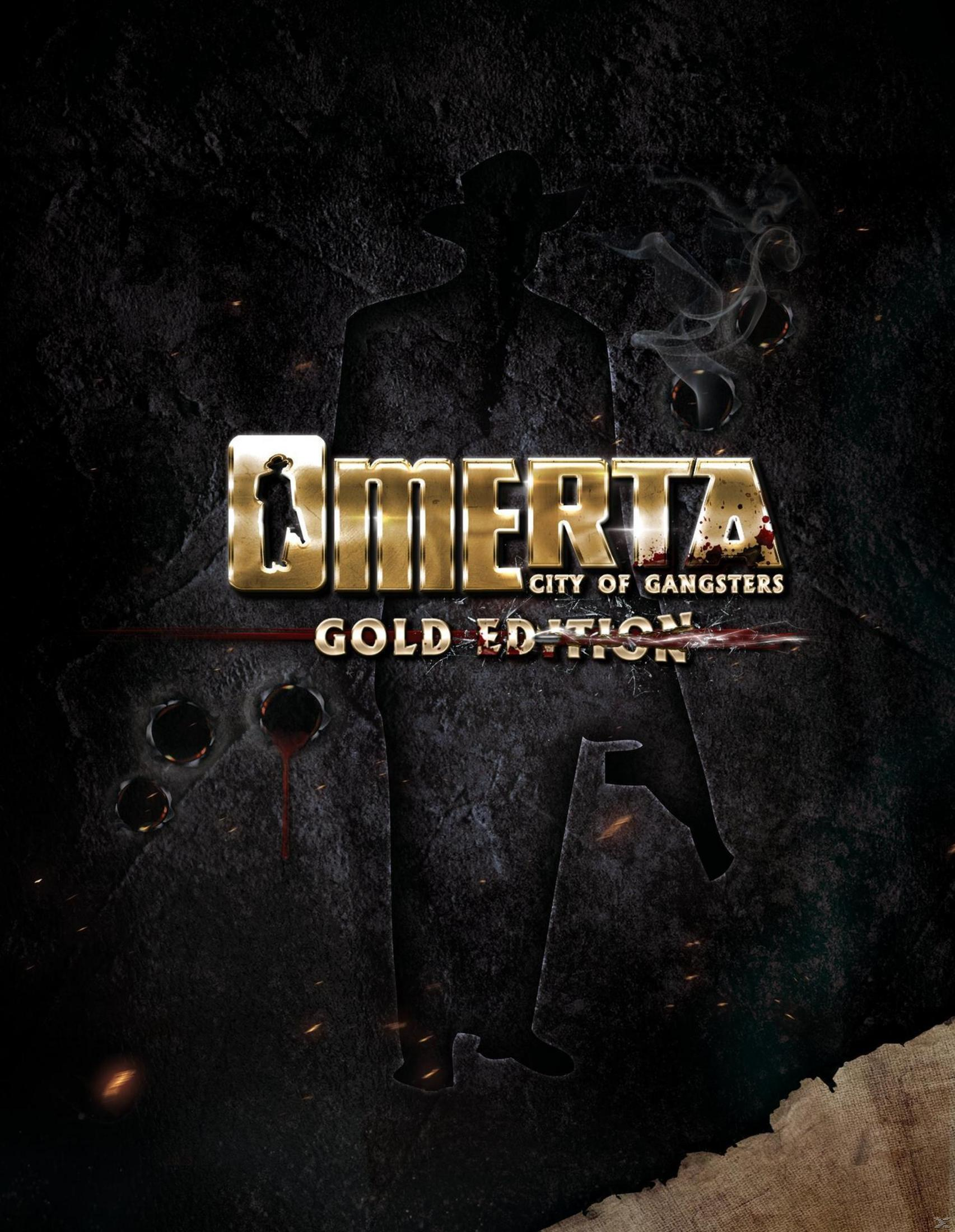 Omerta Gold Edition: Ein Gangster im Schatten mit Hut, Zigarettenglut und Kugellöchern.