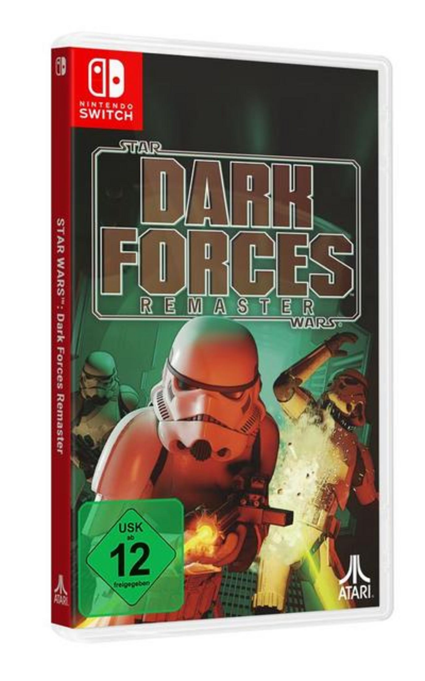 Boîtier Nintendo Switch Star Wars Dark Forces Remaster avec Stormtroopers et sceau USK 12.