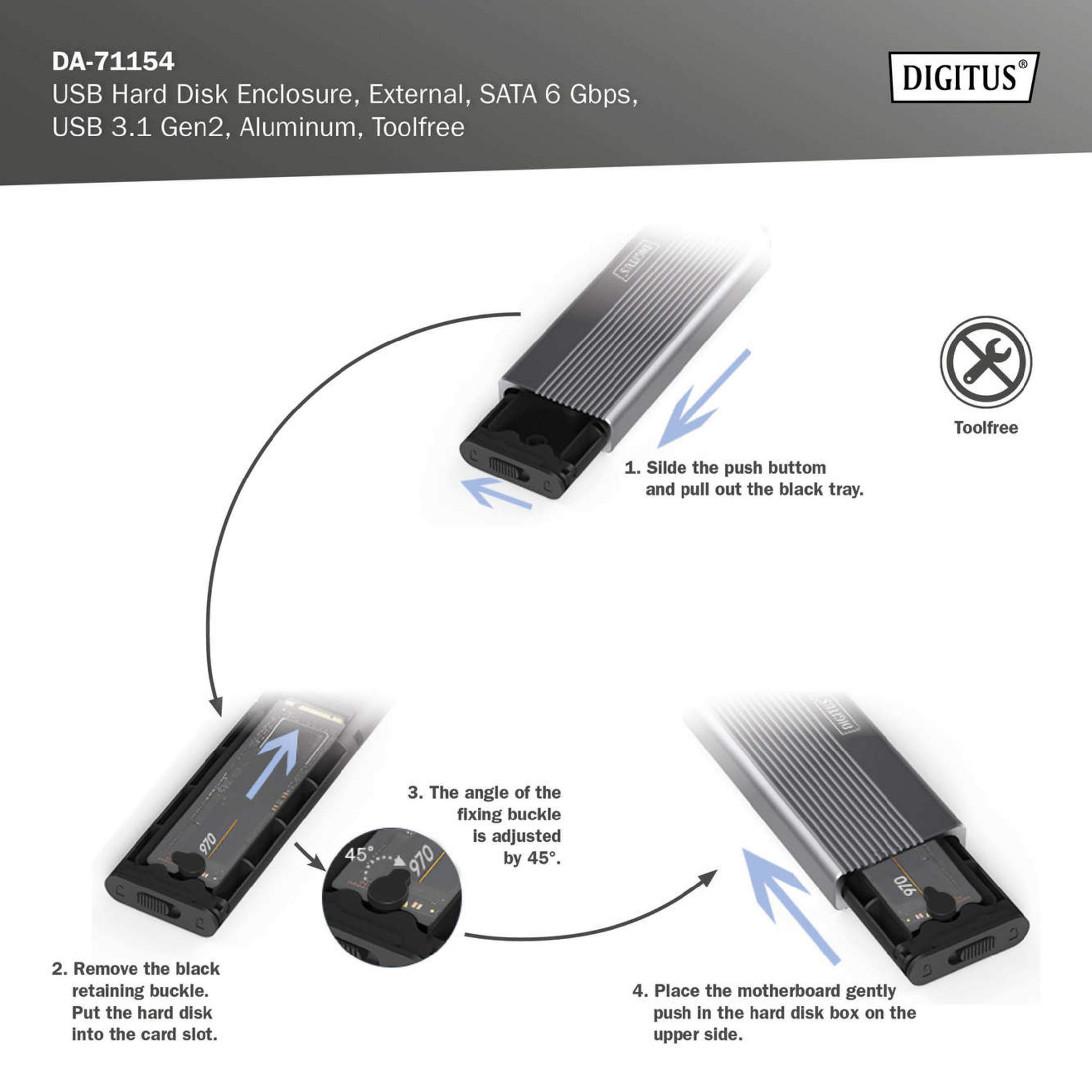 Istruzioni per inserire un hard disk in un box esterno con immagini passo passo.