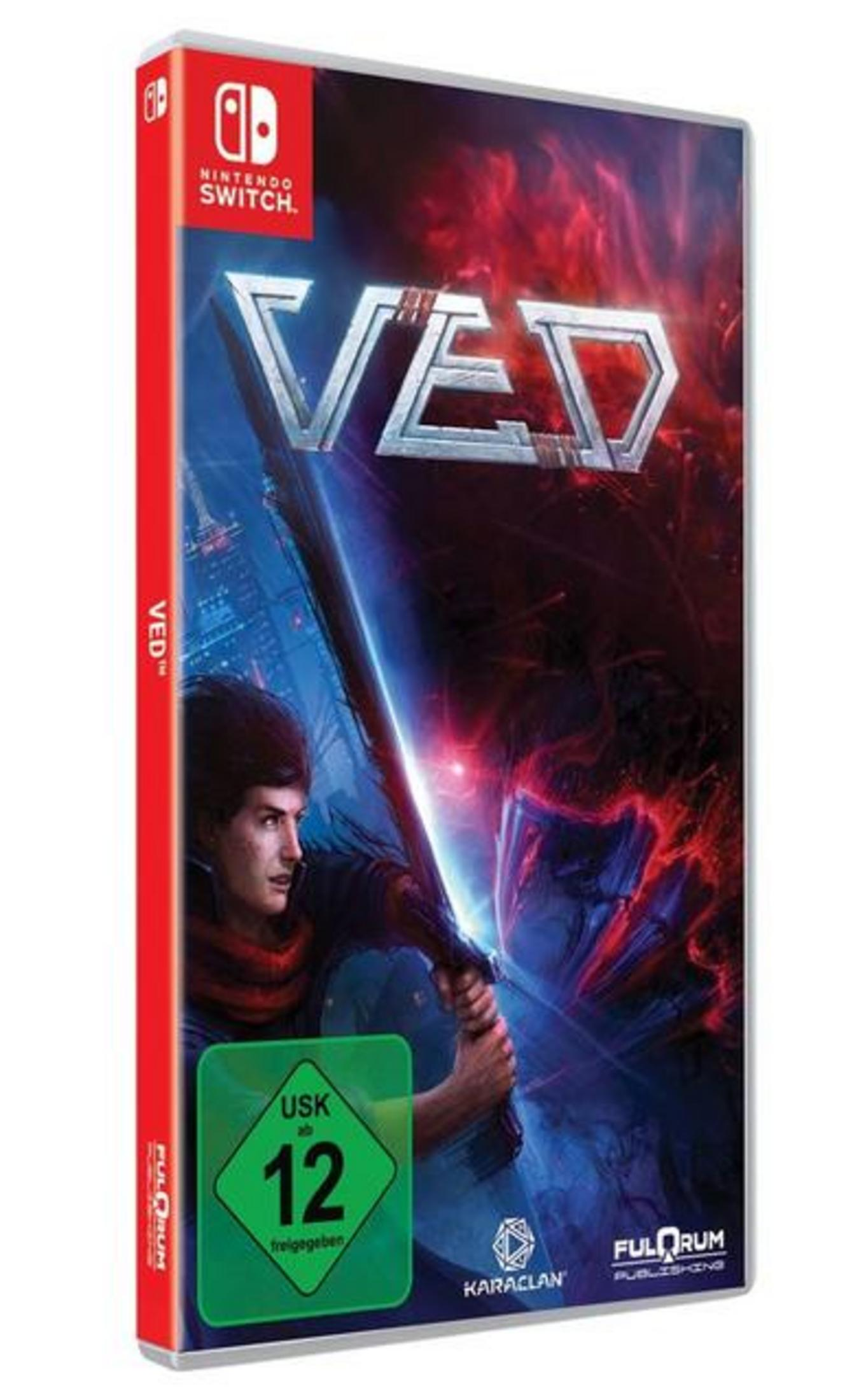 Nintendo Switch Spielcover mit einem Mann, der einen Bogen hält. USK 12 Logo.