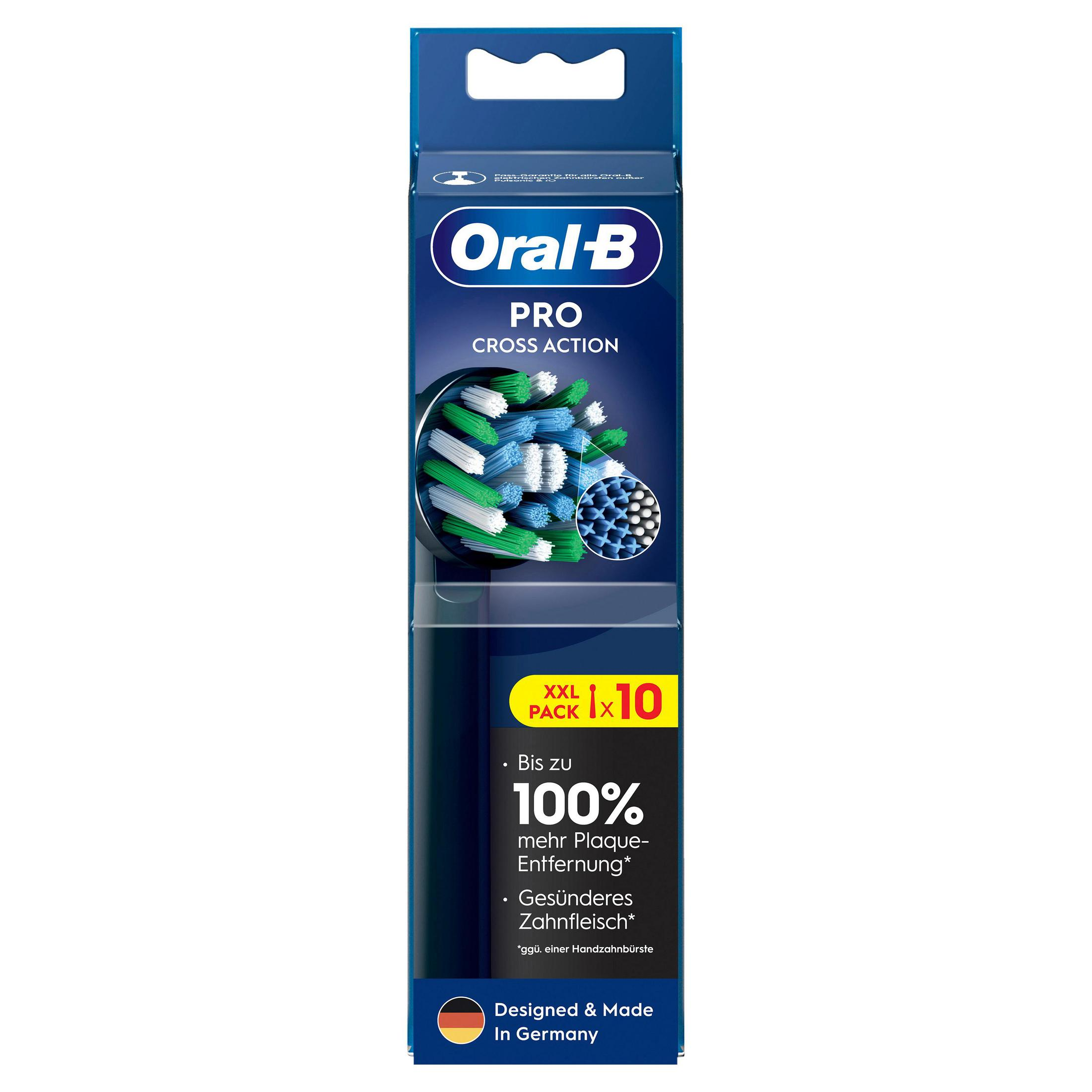 Oral-B Pro Cross Action Zahnbürstenköpfe, 10er Pack, für gesünderes Zahnfleisch.
