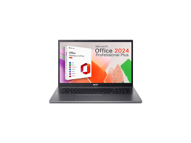 ACER Aspire A17, Notebook, mit 17,3 Zoll Display, Intel® Core™ 7,150U Prozessor, 16 GB RAM, 2000 GB SSD, Intel® Onboard Graphics, Grau, Windows 11 Pro