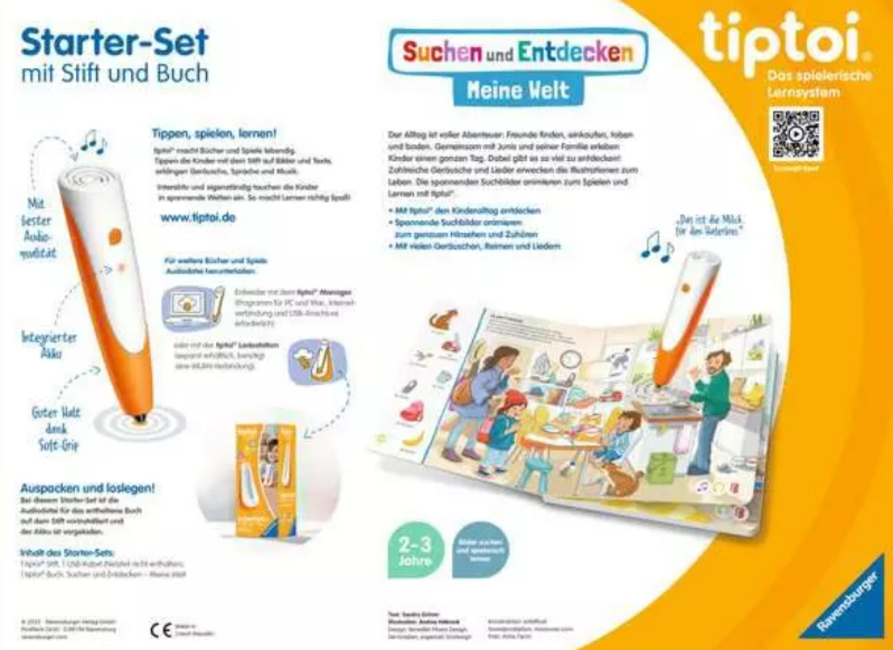 Tiptoi Stift und Buch: Suchen und Entdecken Meine Welt. Interaktives Lernspiel für Kinder.