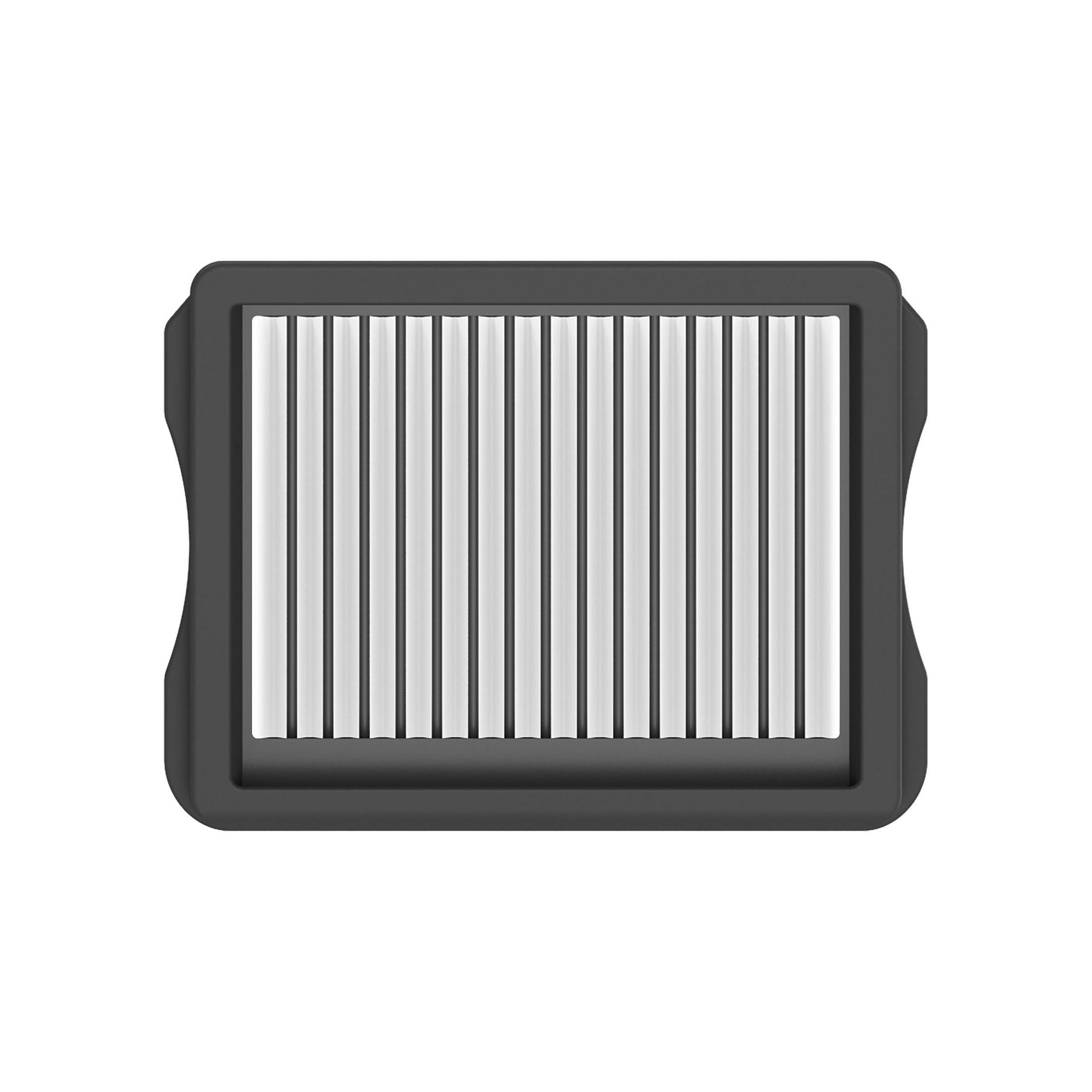 Una cornice scura con strisce verticali grigio chiaro.