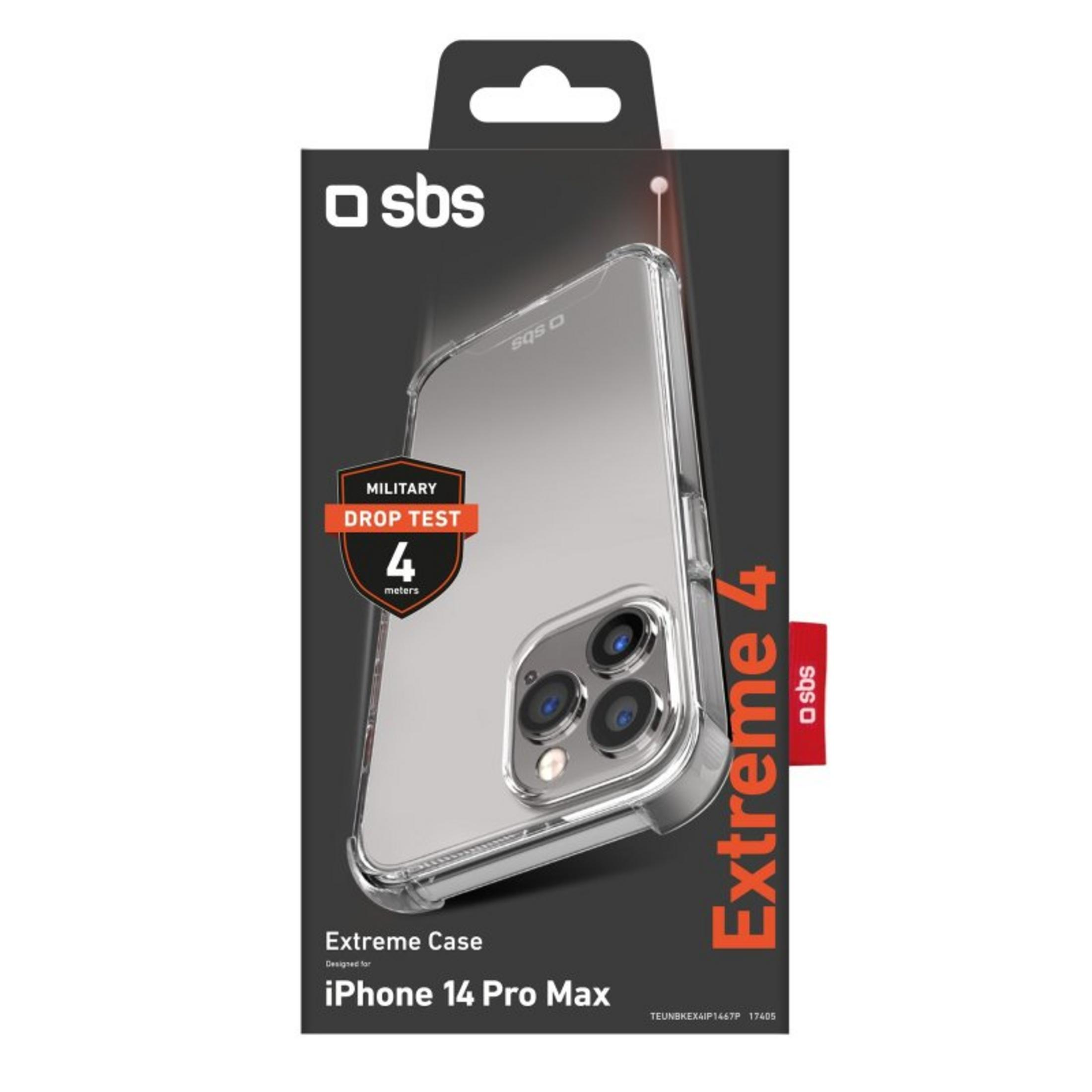 Custodia SBS Extreme 4 per iPhone 14 Pro Max, test caduta militare 4m.