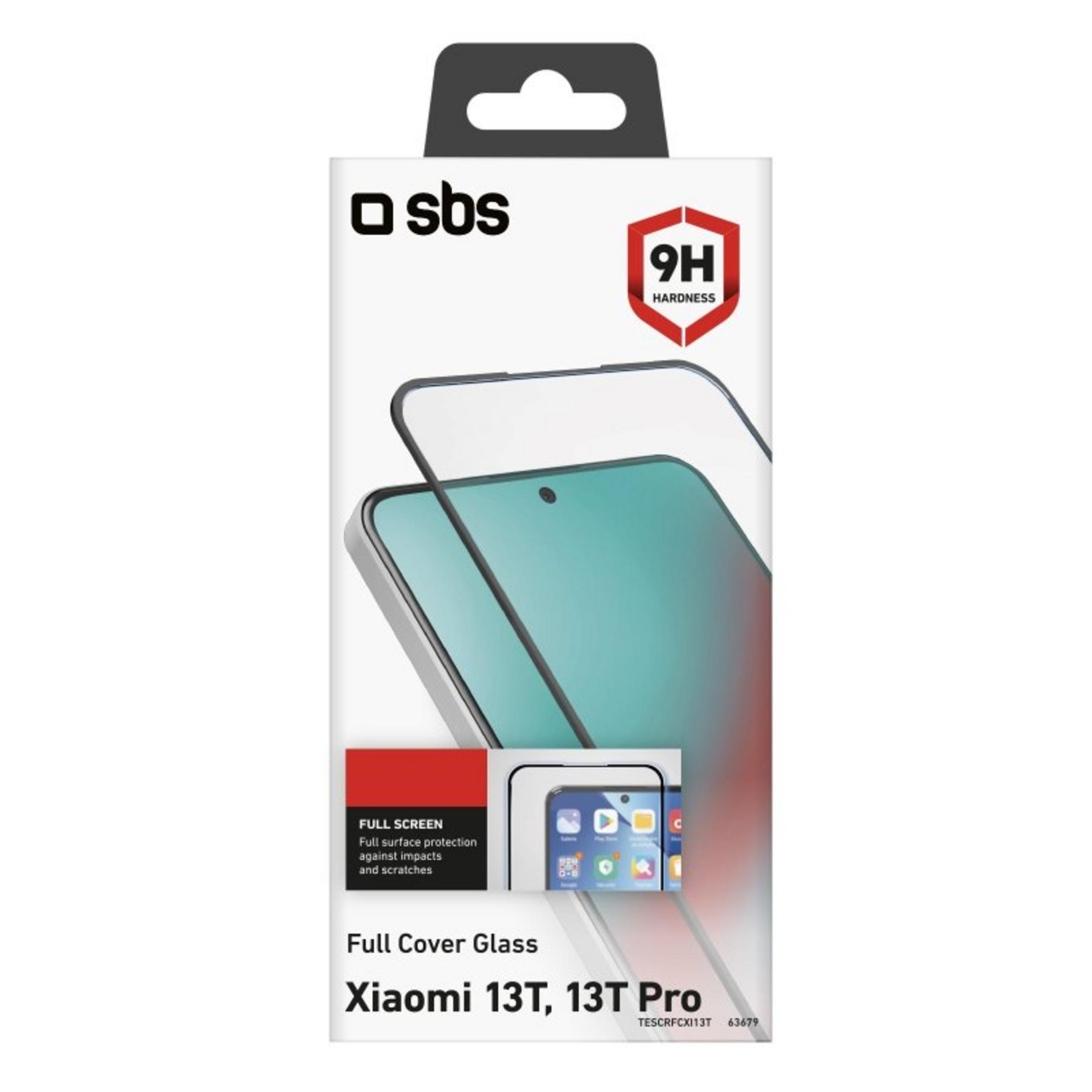 Opakowanie na pełnoekranową osłonę szklaną SBS do Xiaomi 13T, 13T Pro.