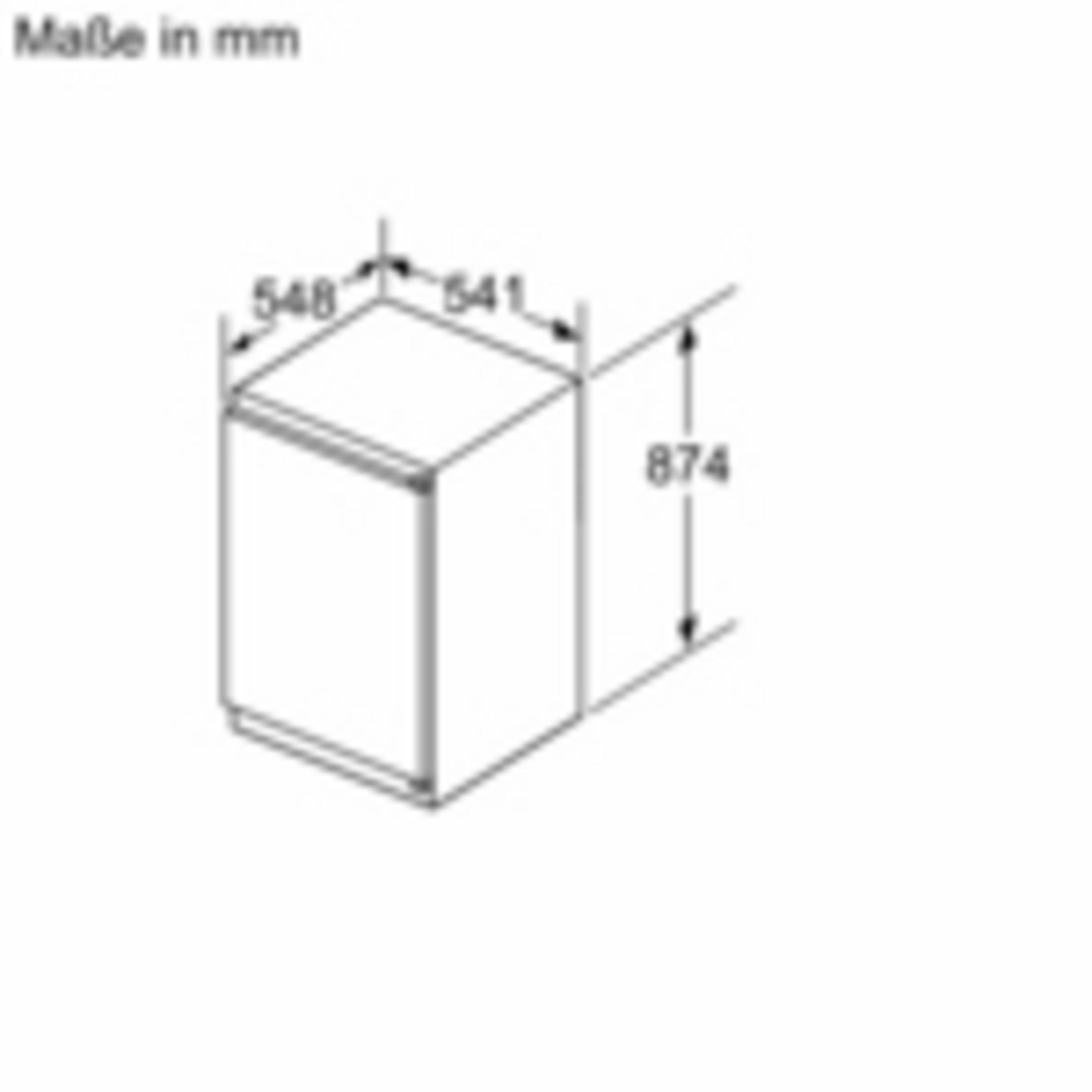Technische Zeichnung eines Geräts mit Maßen 548x541x874mm.