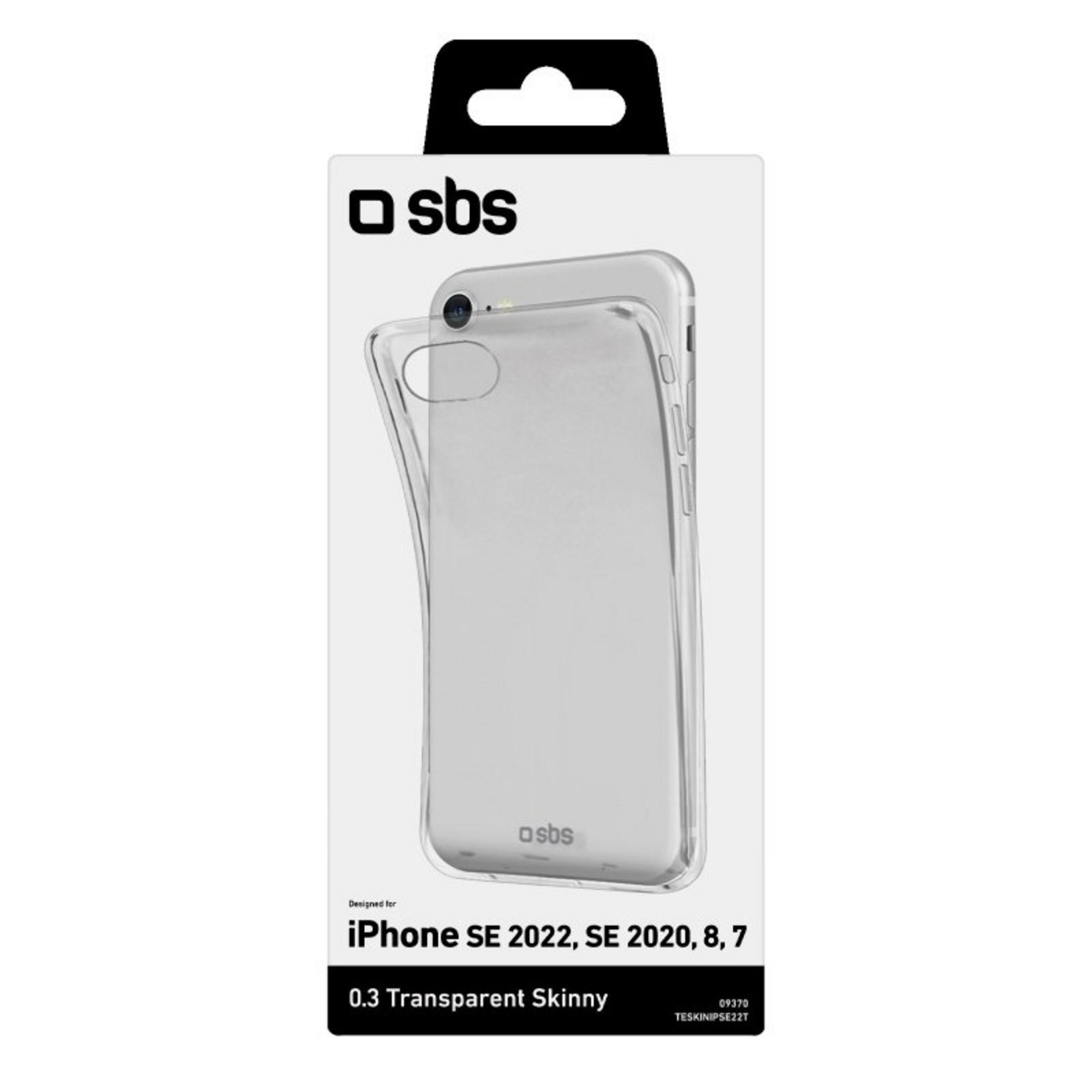 Custodia trasparente per iPhone SE 2022, SE 2020, 8, 7 di SBS.