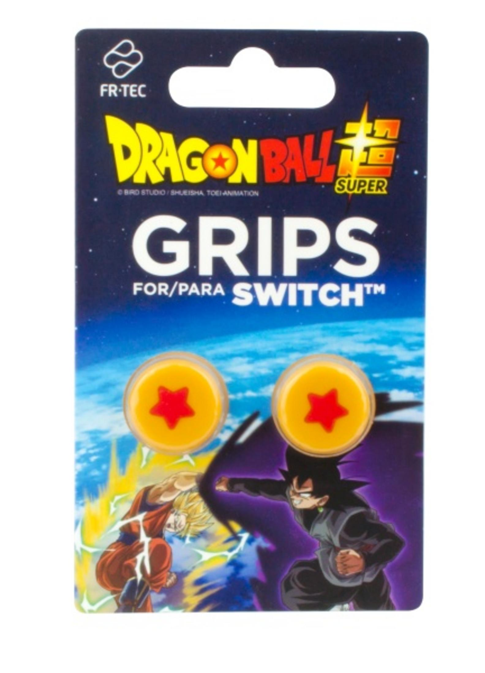 Grips de Dragon Ball Super para Nintendo Switch con Goku y Black Goku.