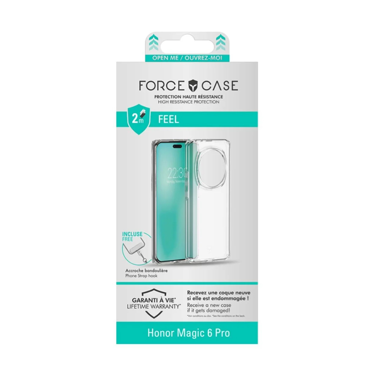 Confezione per una custodia per telefono Force Case per Honor Magic 6 Pro.