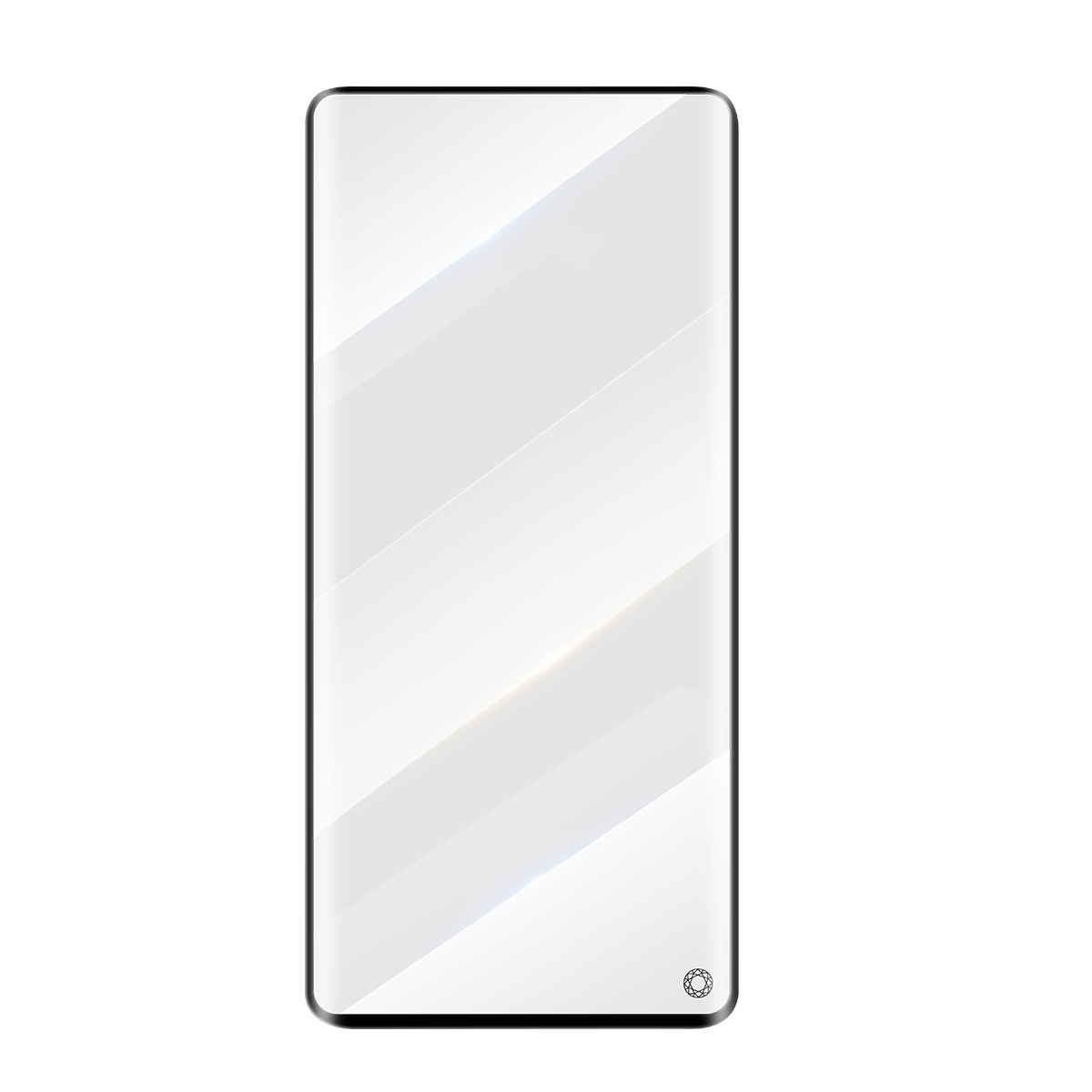 Un smartphone blanc et lgant avec un cran bord  bord et de subtils reflets.