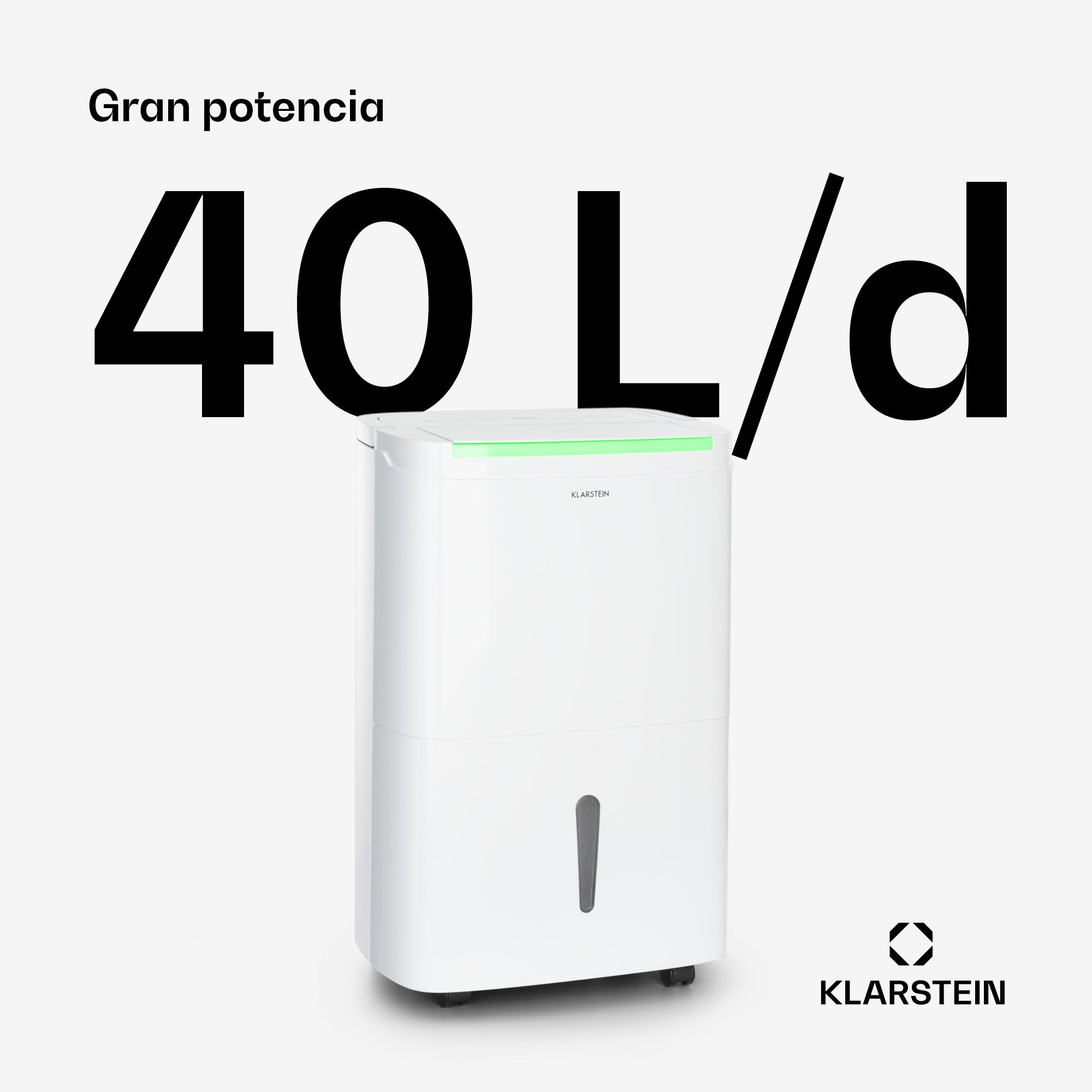 Un deumidificatore Klarstein bianco ad alte prestazioni (40 L/d).