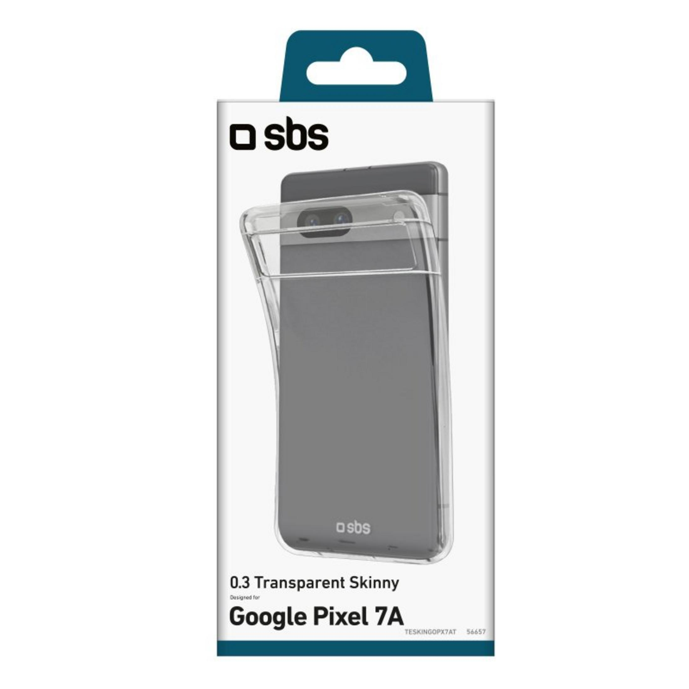 Confezione per cover trasparente Google Pixel 7A SBS.