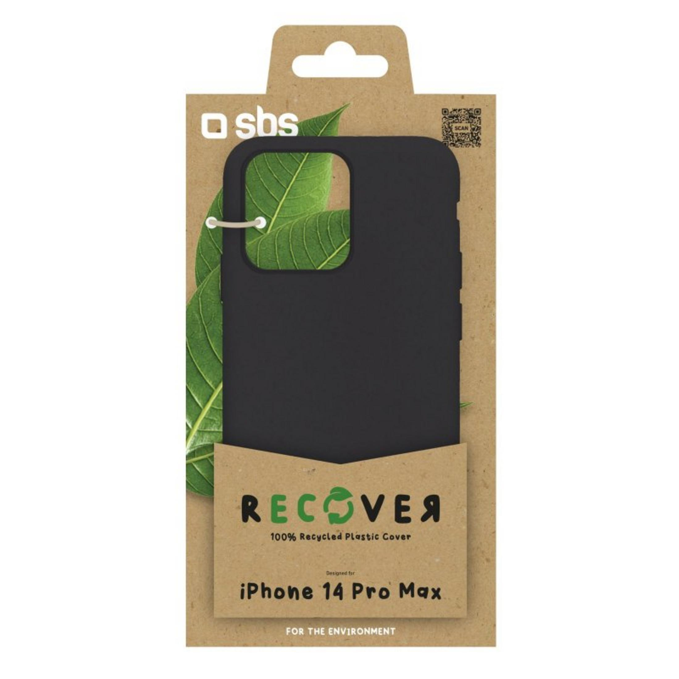 Funda negra para iPhone 14 Pro Max de plástico 100% reciclado.