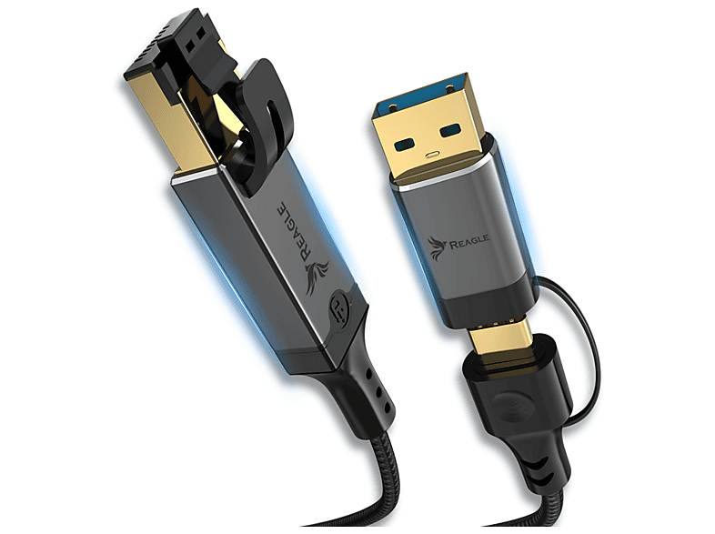 REAGLE RUARJ100M Kabel, Schwarz | SATURN