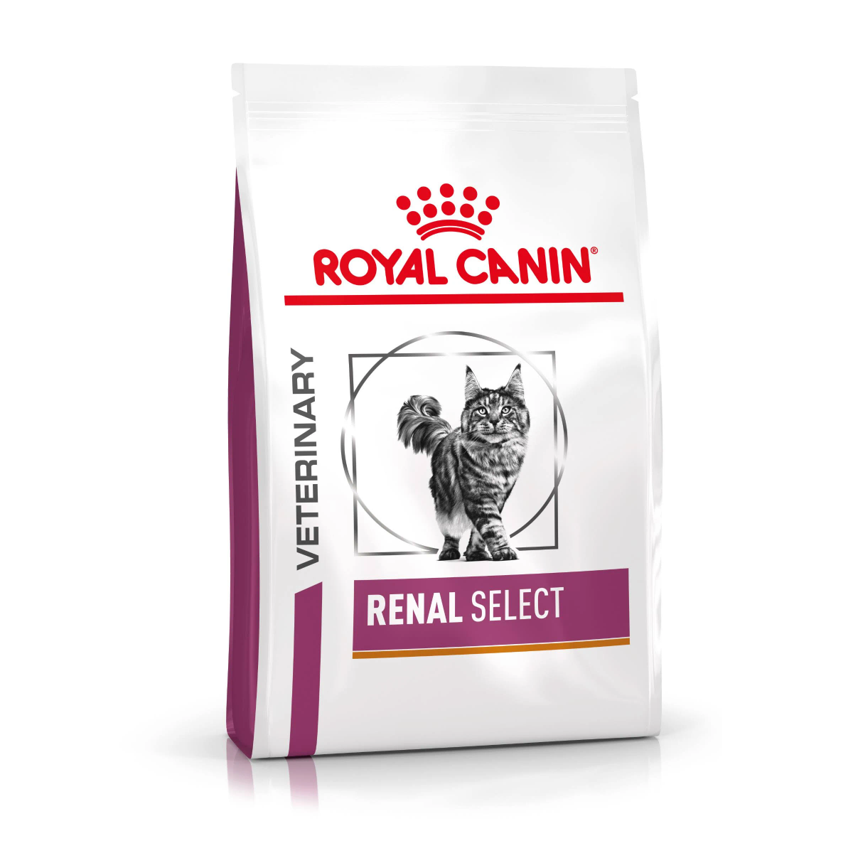 Bolsa de comida Royal Canin renal select para gatos, con imagen.