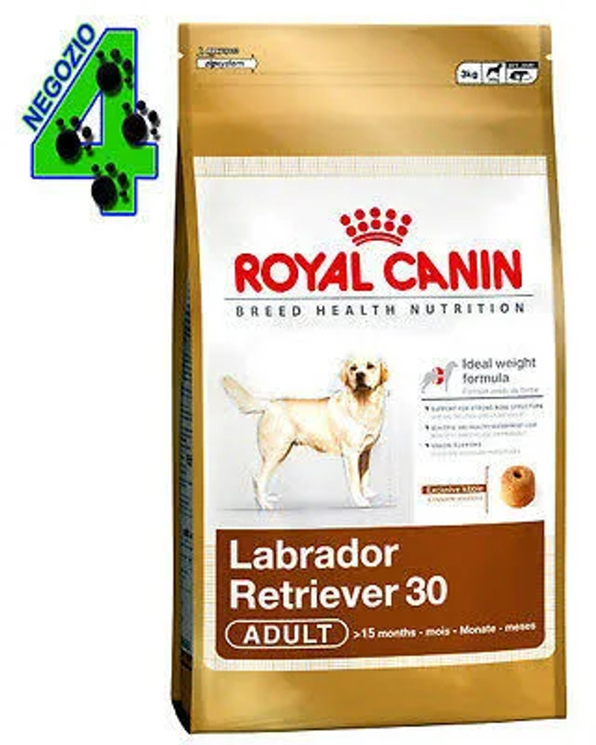 Comida Royal Canin Labrador Retriever para perros adultos.